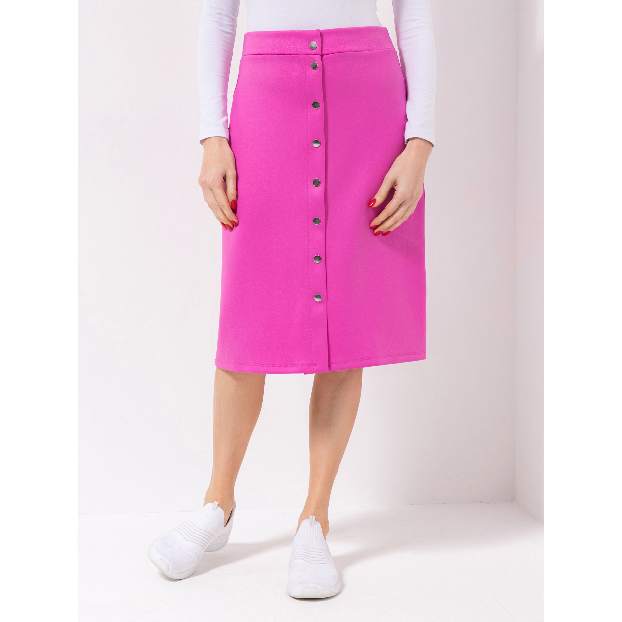 B-Ware KIM & CO. Rock Scuba Leder Optik Knopfleiste