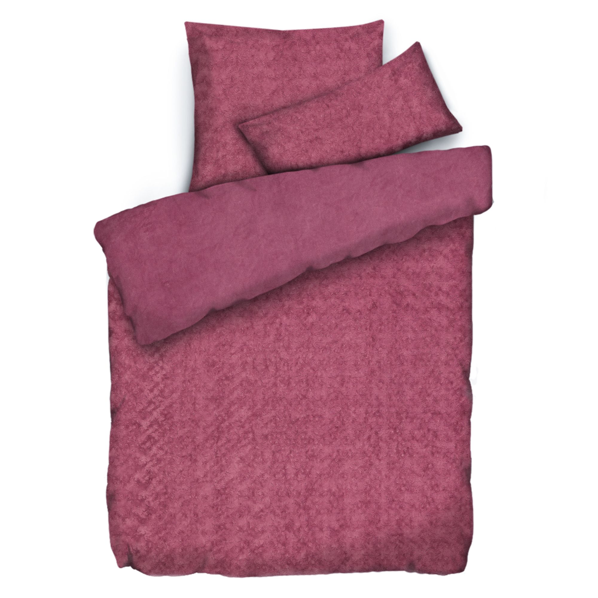 B-Ware MONT CHALET Wendebettwäsche strukturiertes Fellimitat