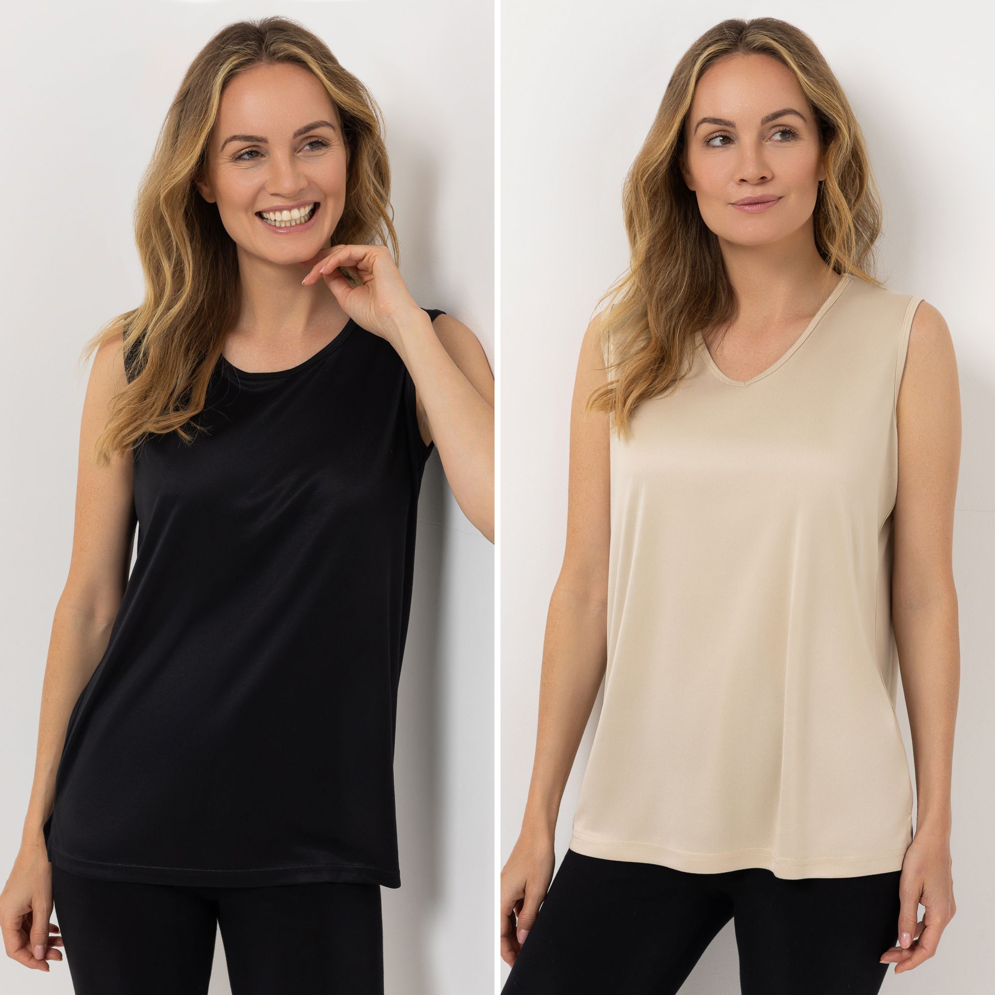 B-Ware JERYMOOD HOMEWEAR 2 Tops Mikrofaser Doppelpack