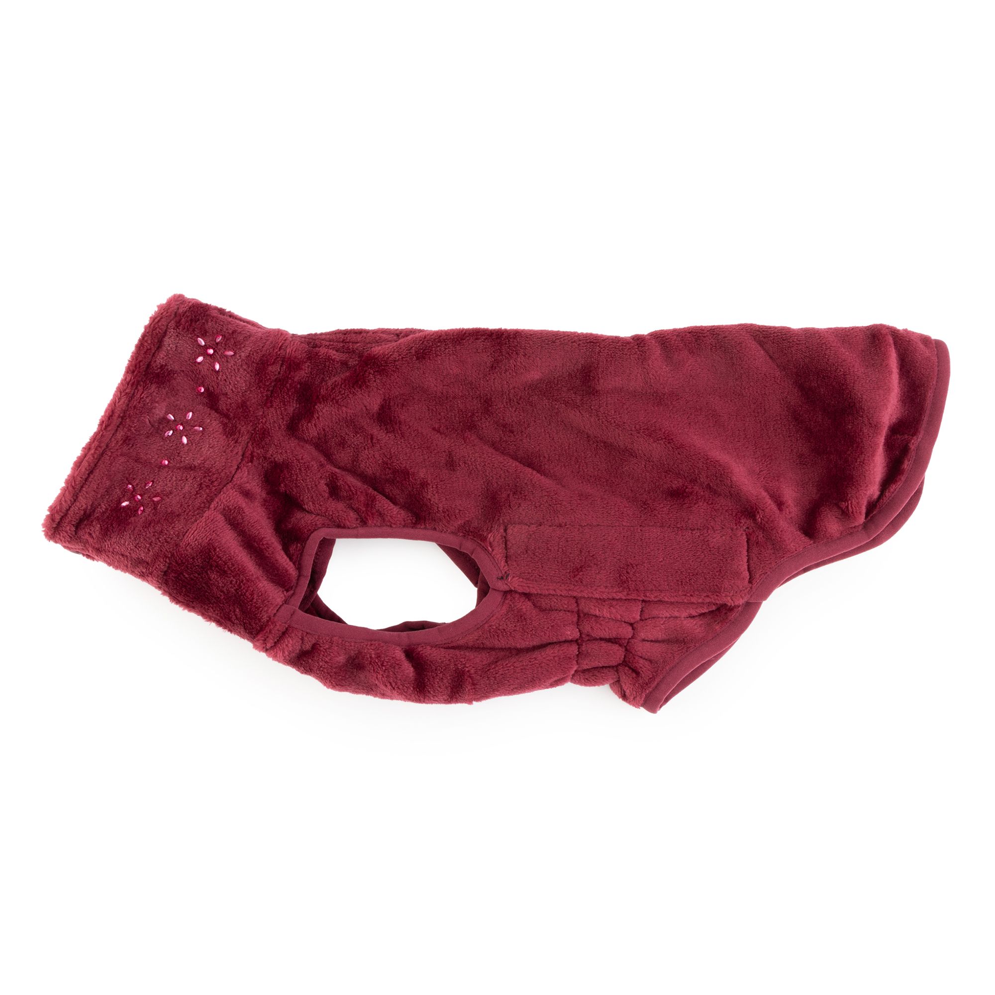 B-Ware MONT CHALET Hunde-Pullover Straßsteine am Kragen Klettverschlüsse