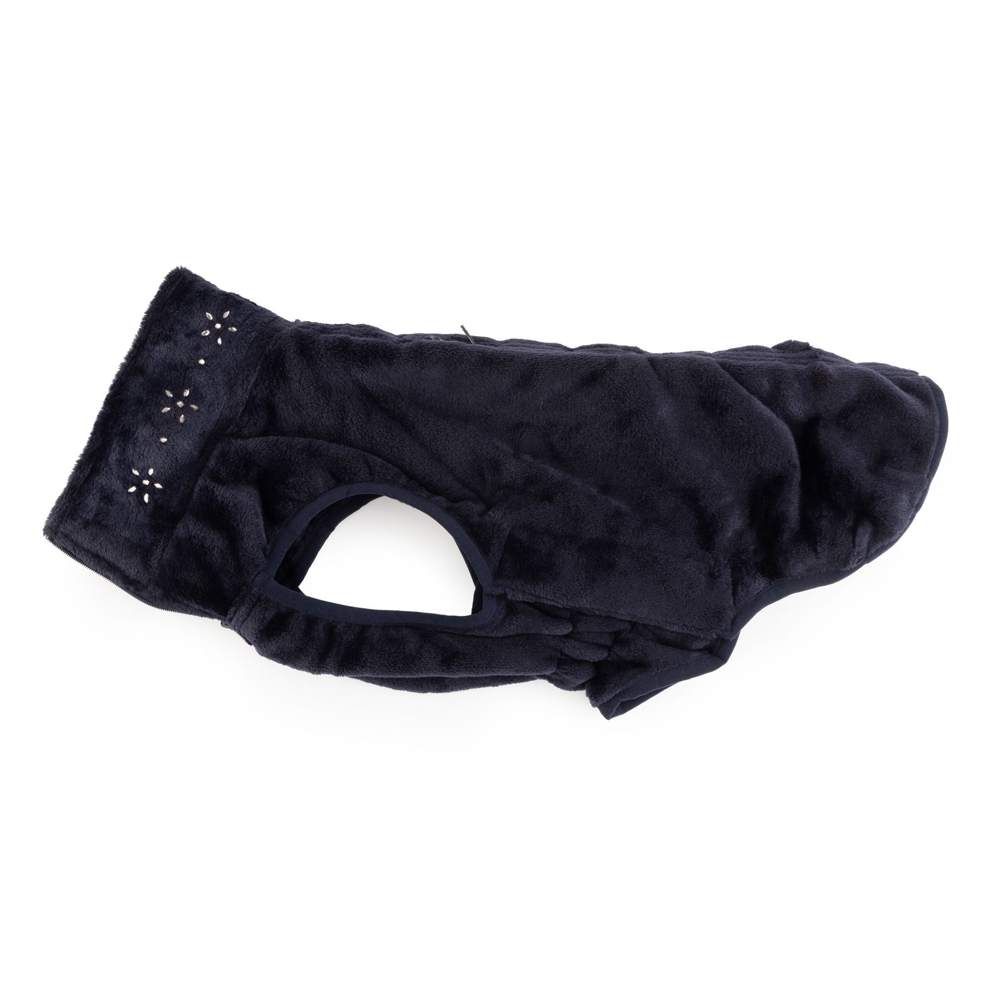 B-Ware MONT CHALET Hunde-Pullover Straßsteine am Kragen Klettverschlüsse