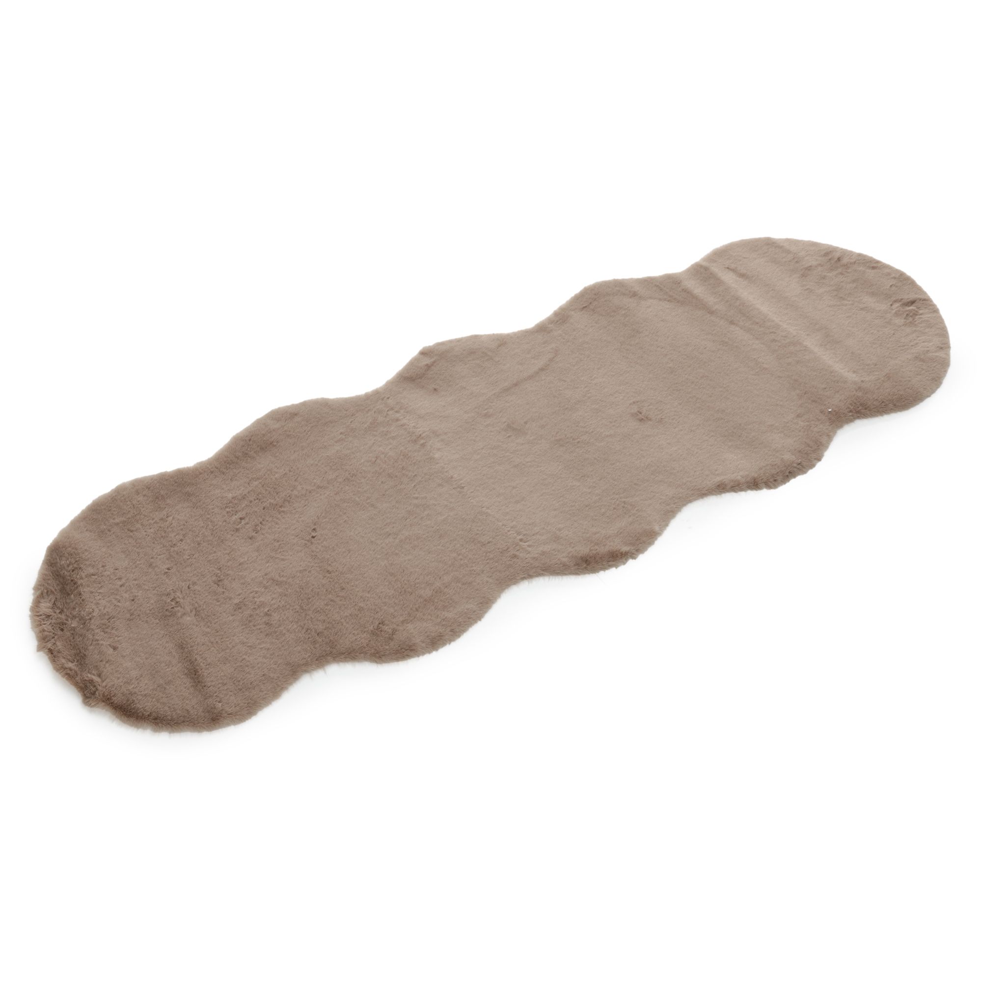 B-Ware MONT CHALET Deko-Läufer Fellimitat uni waschbar