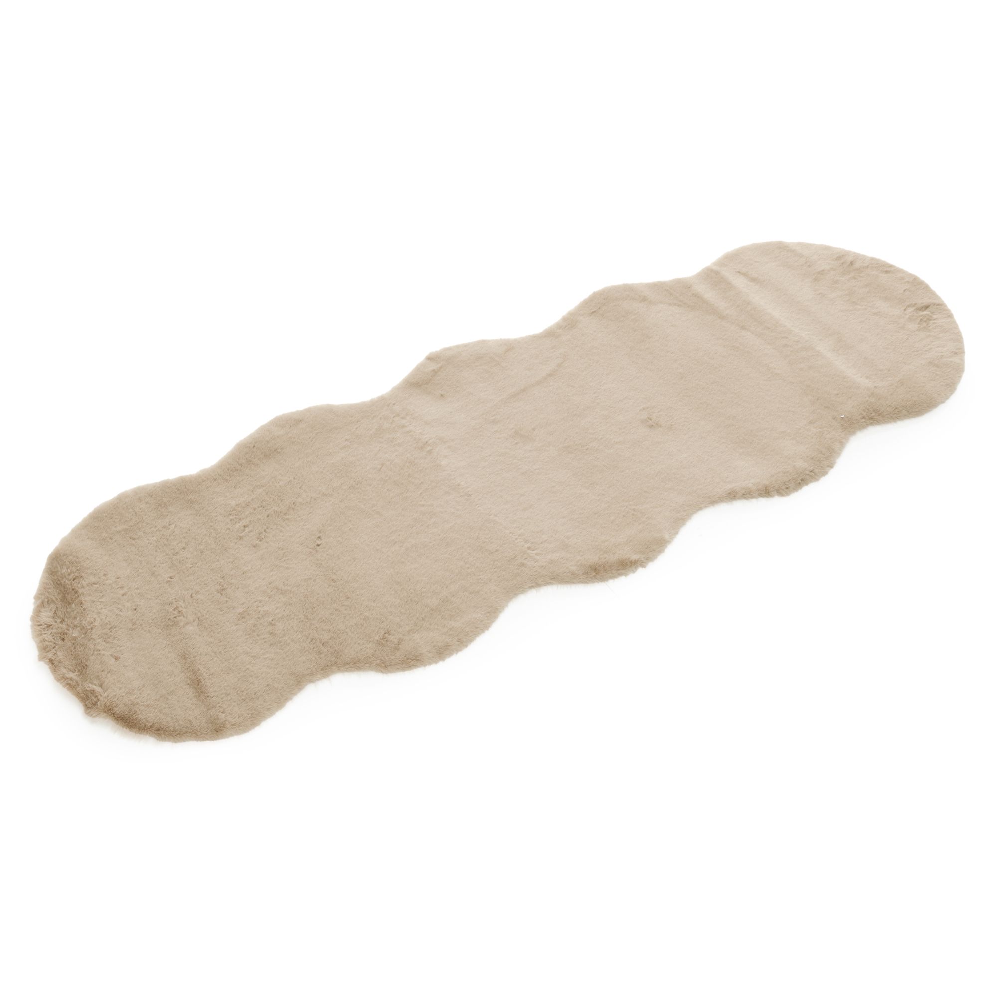 B-Ware MONT CHALET Deko-Läufer Fellimitat uni waschbar