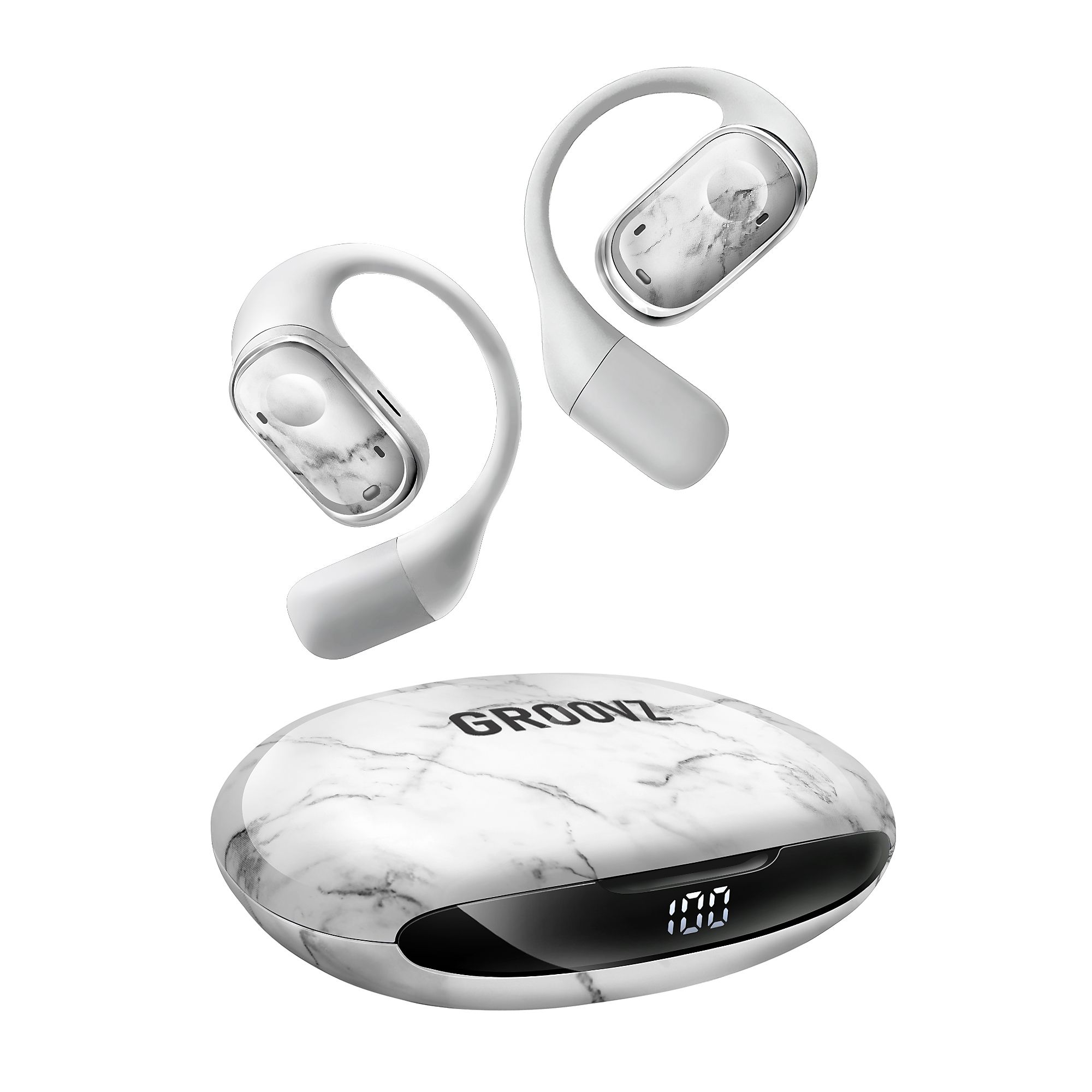 B-Ware GROOVZ Open Ear Kopfhörer kabellos, ergonomisch Geräuschunterdrückung