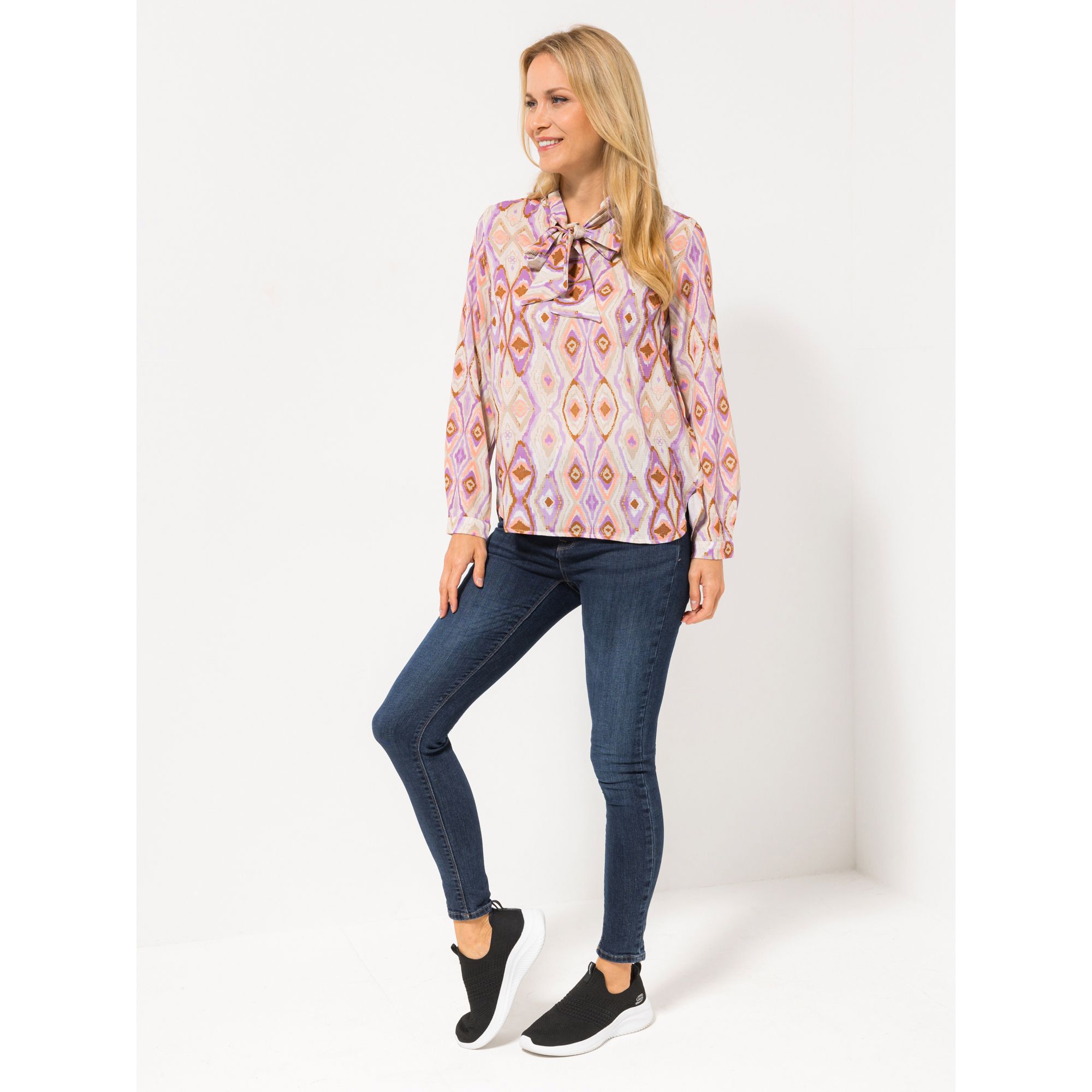 B-Ware DAWID by Dawid Tomaszewski Bluse, 1/1 Arm mit Bindeband