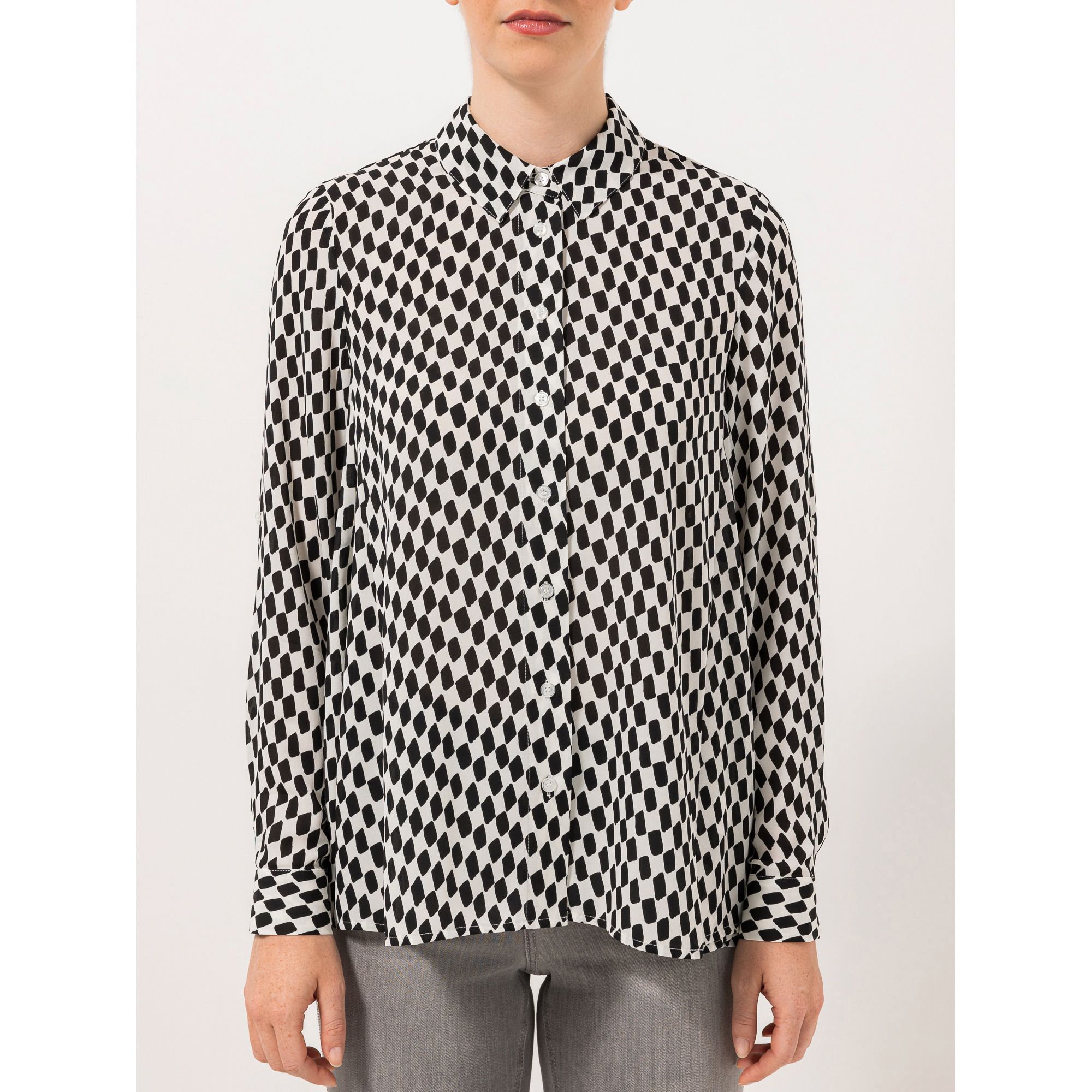 B-Ware STEFFEN SCHRAUT Bluse Capri Ärmelriegel durchgeknöpft