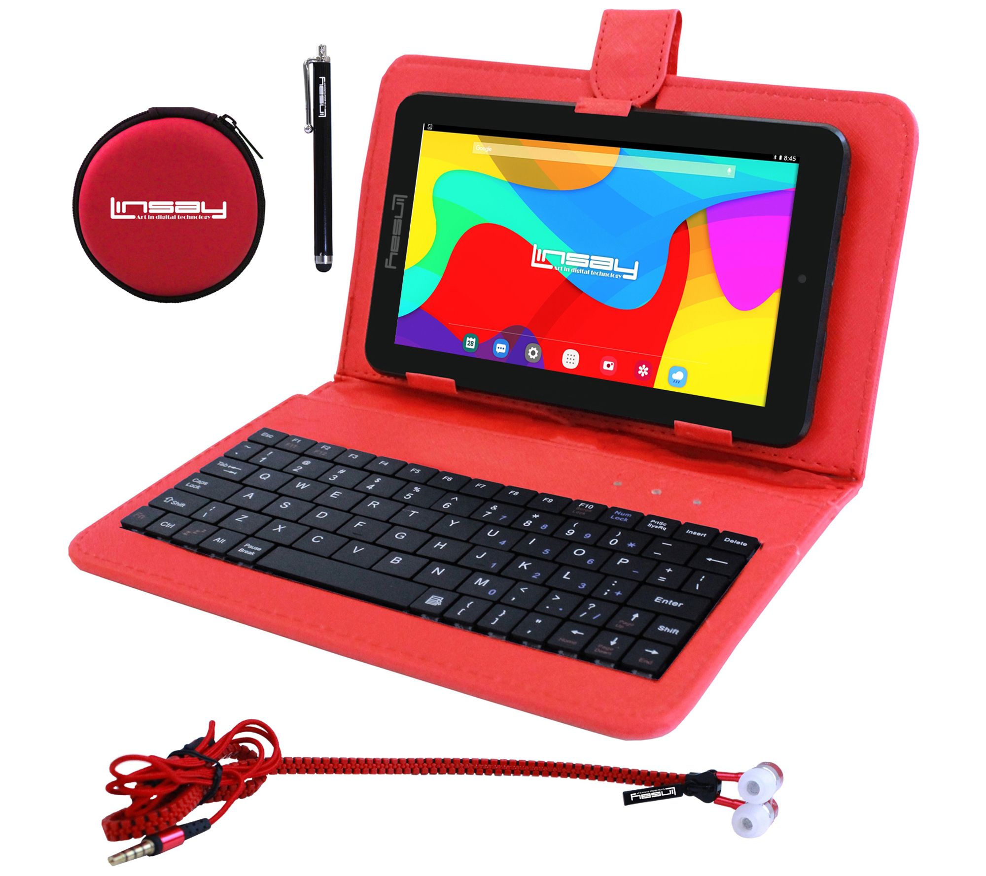 Linsay 7" 2GB RAM 32GB Tablet w/ Keyboard, Earp hones & More