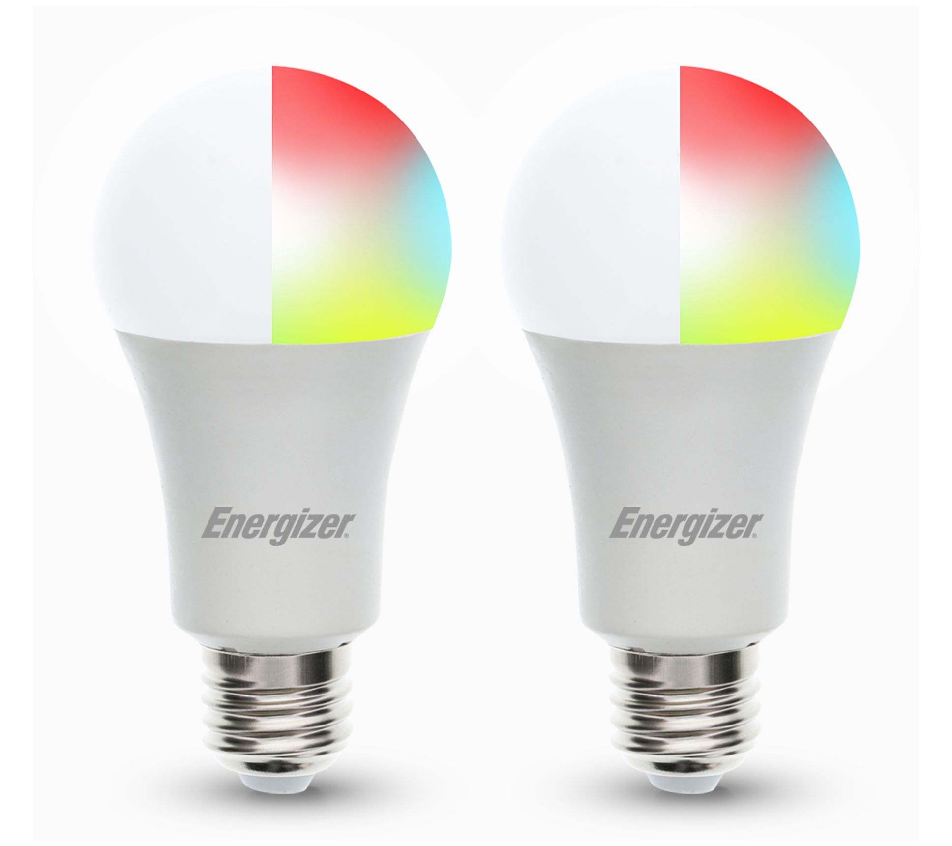 Energizer Set of 2 Smart Multi-Color Dimmable LED Light Bulbs