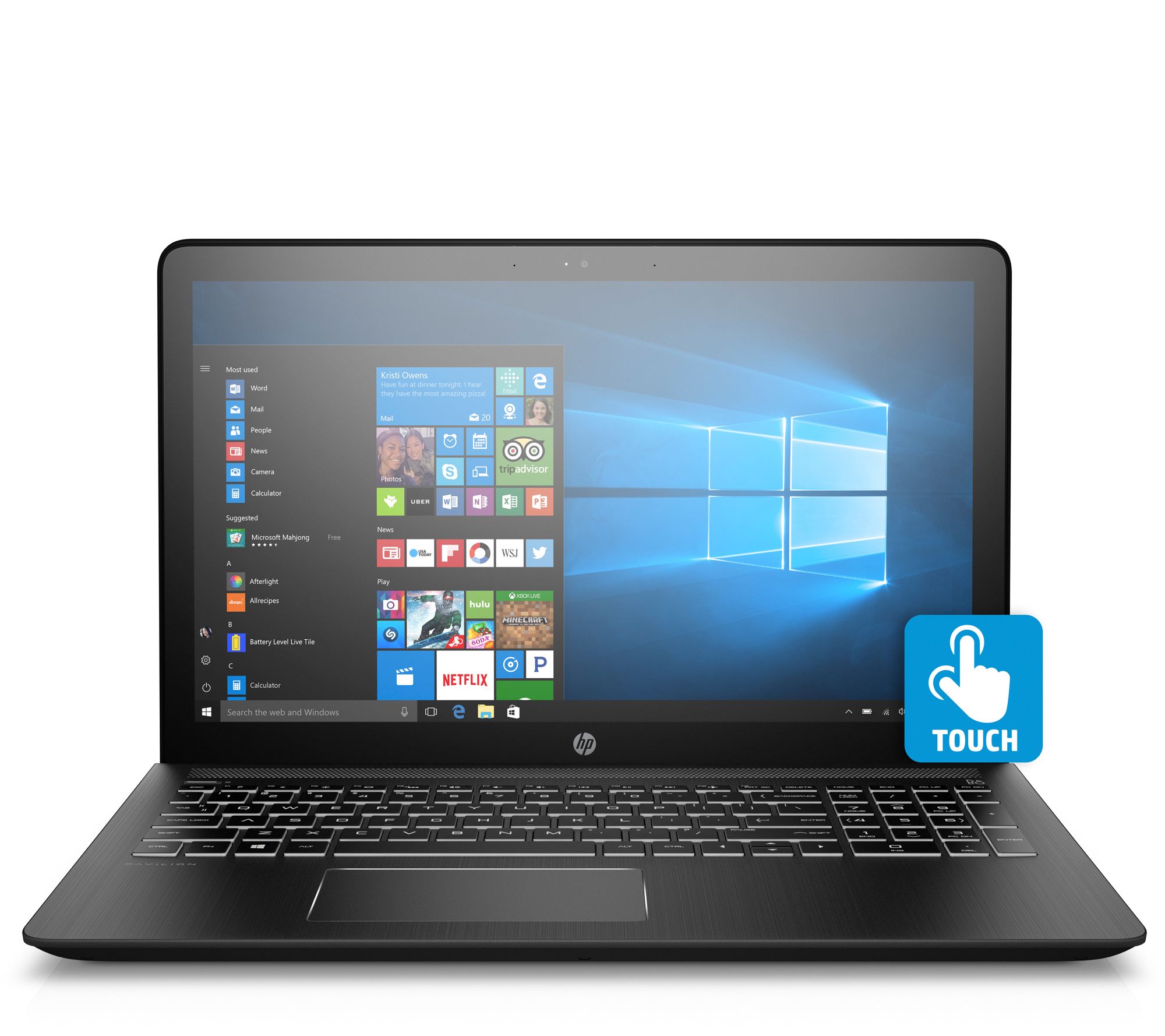 HP Pavilion Power 15.6" Touch Laptop i5, 12GB1TB, GTX 1050