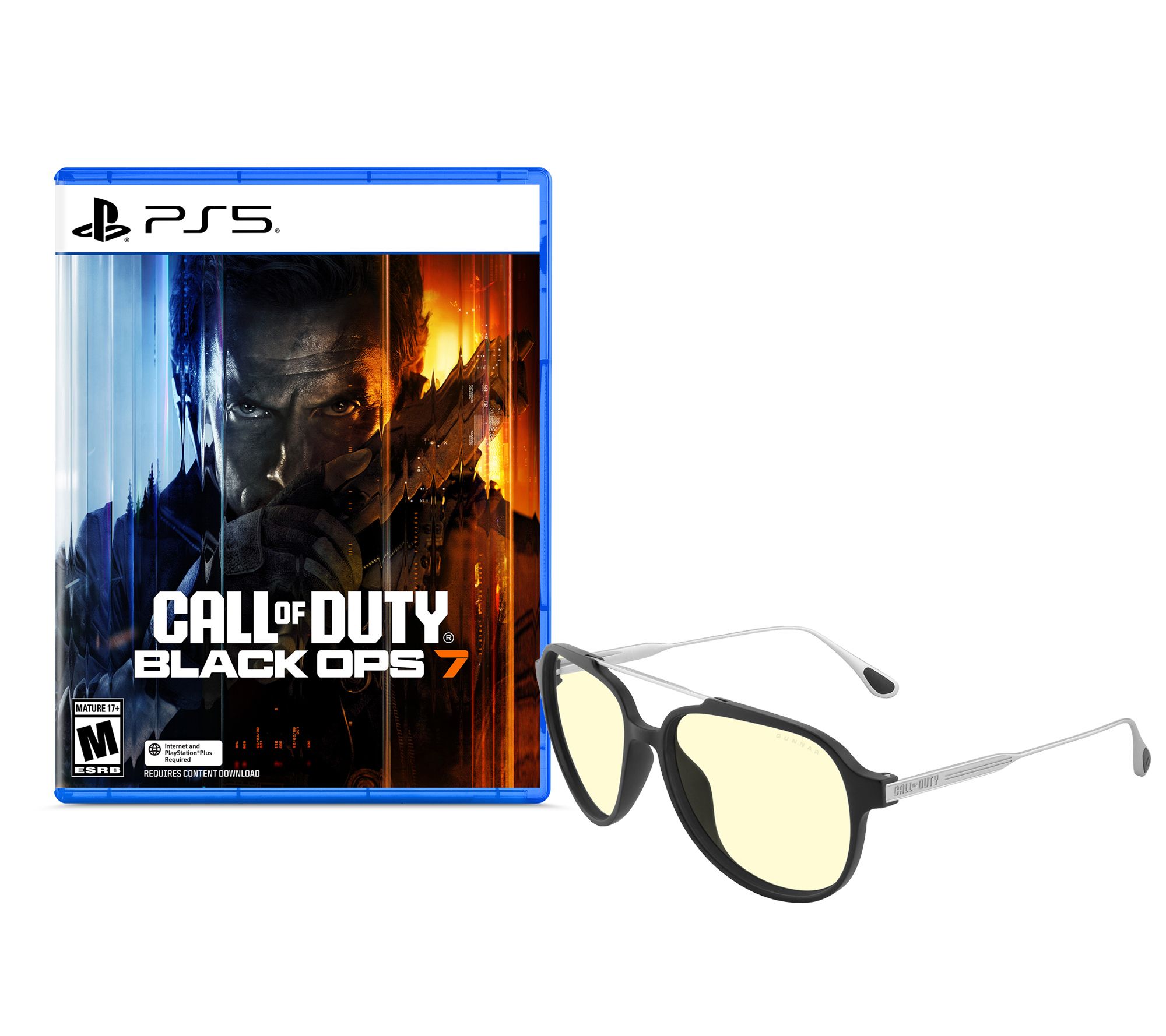 Call of Duty: B lack Ops 7 - PS 5 + Gunnar Ghos t Onyx Glasses