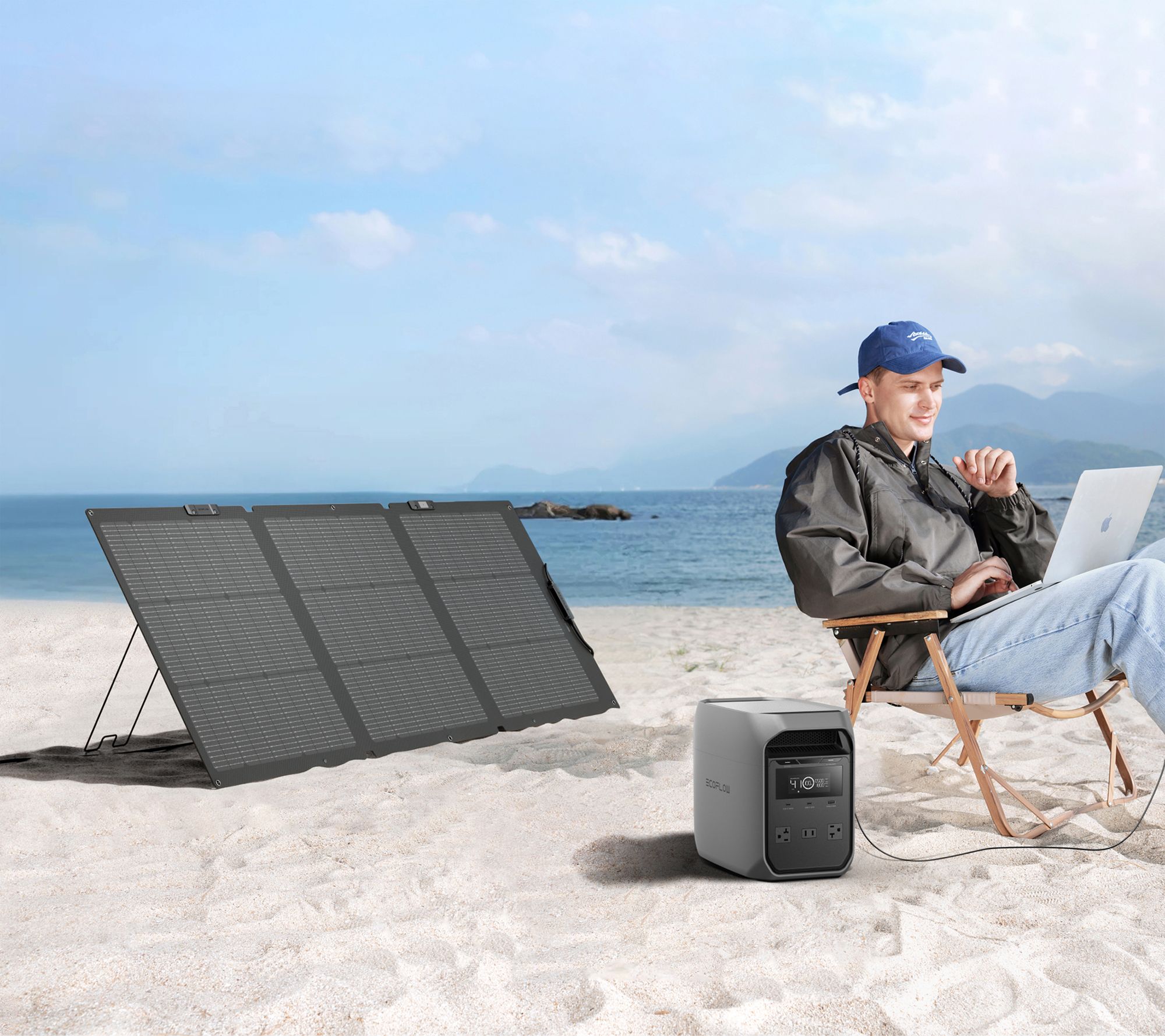 EcoFlow DELTA 3 Classic 1024Wh Power Station with 160W Solar Panel