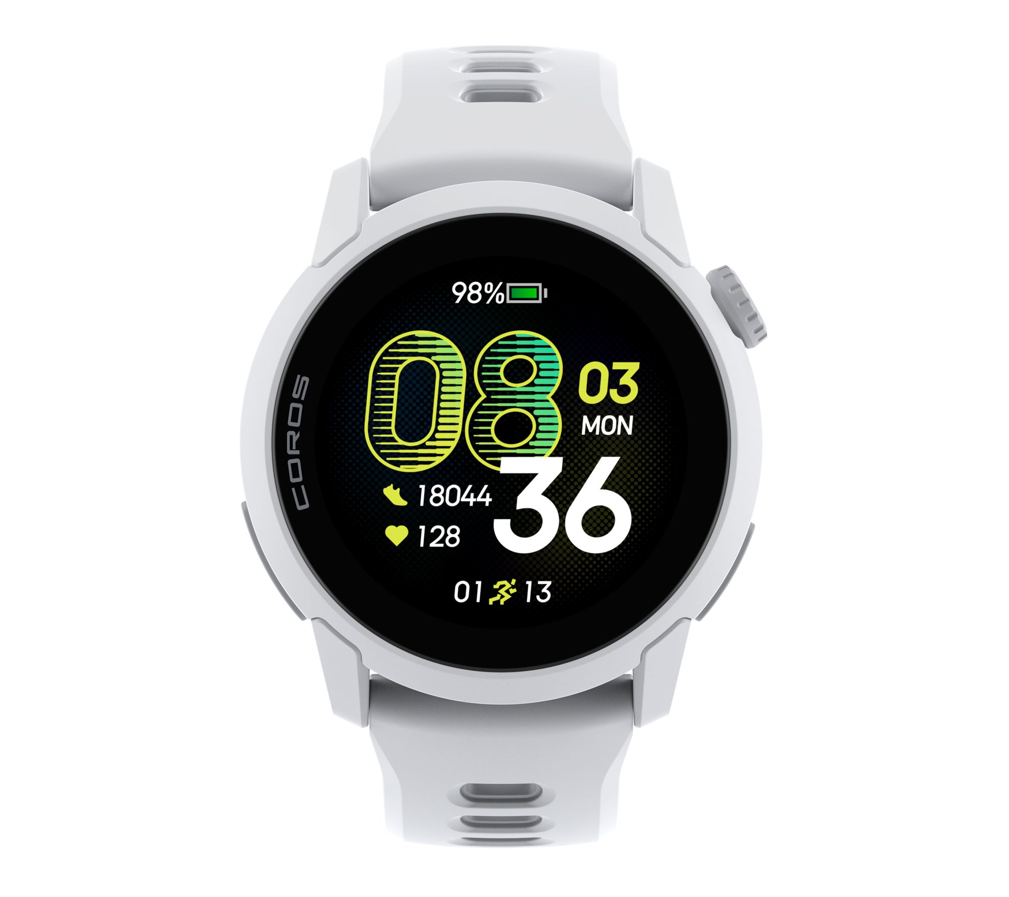 COROS PACE 4 GPS Sport Watch - White with Silicone Band