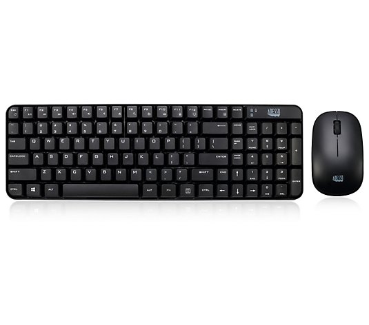 Adesso Antimicrobial Wireless Desktop Keyboardand Mouse