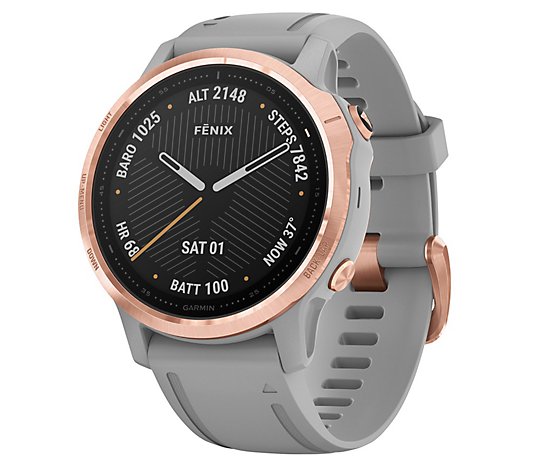 Garmin fenix 6S Sapphire Multisport GPS Silicone Band Watch