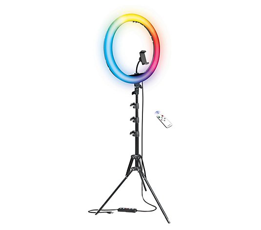 Bower RGB Selfie 16" Ring Light Studio Kit w/ W ireless Remote