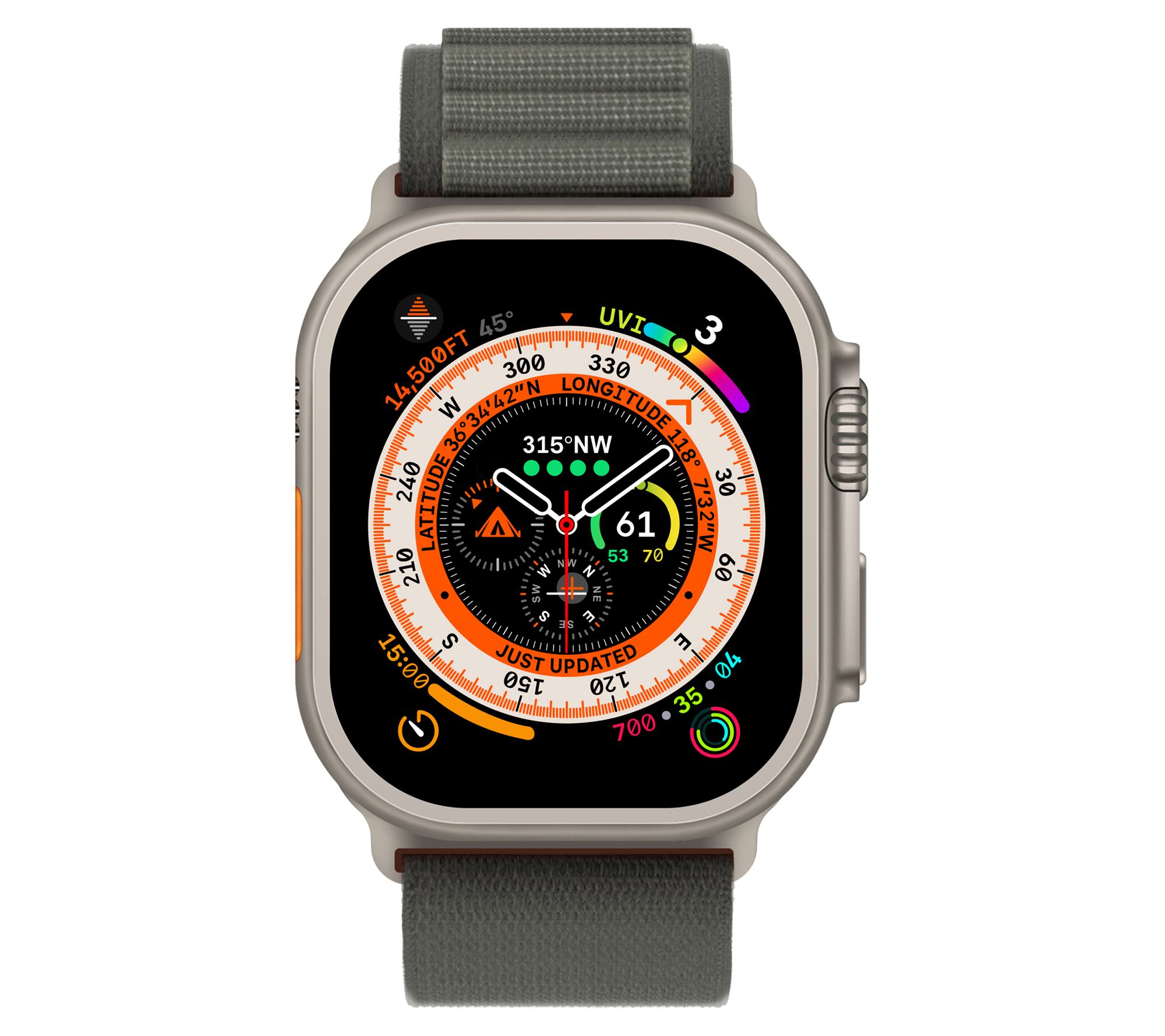 Apple Watch Ultra 49mm GPS & Cellular Small Alpine Loop - QVC.com