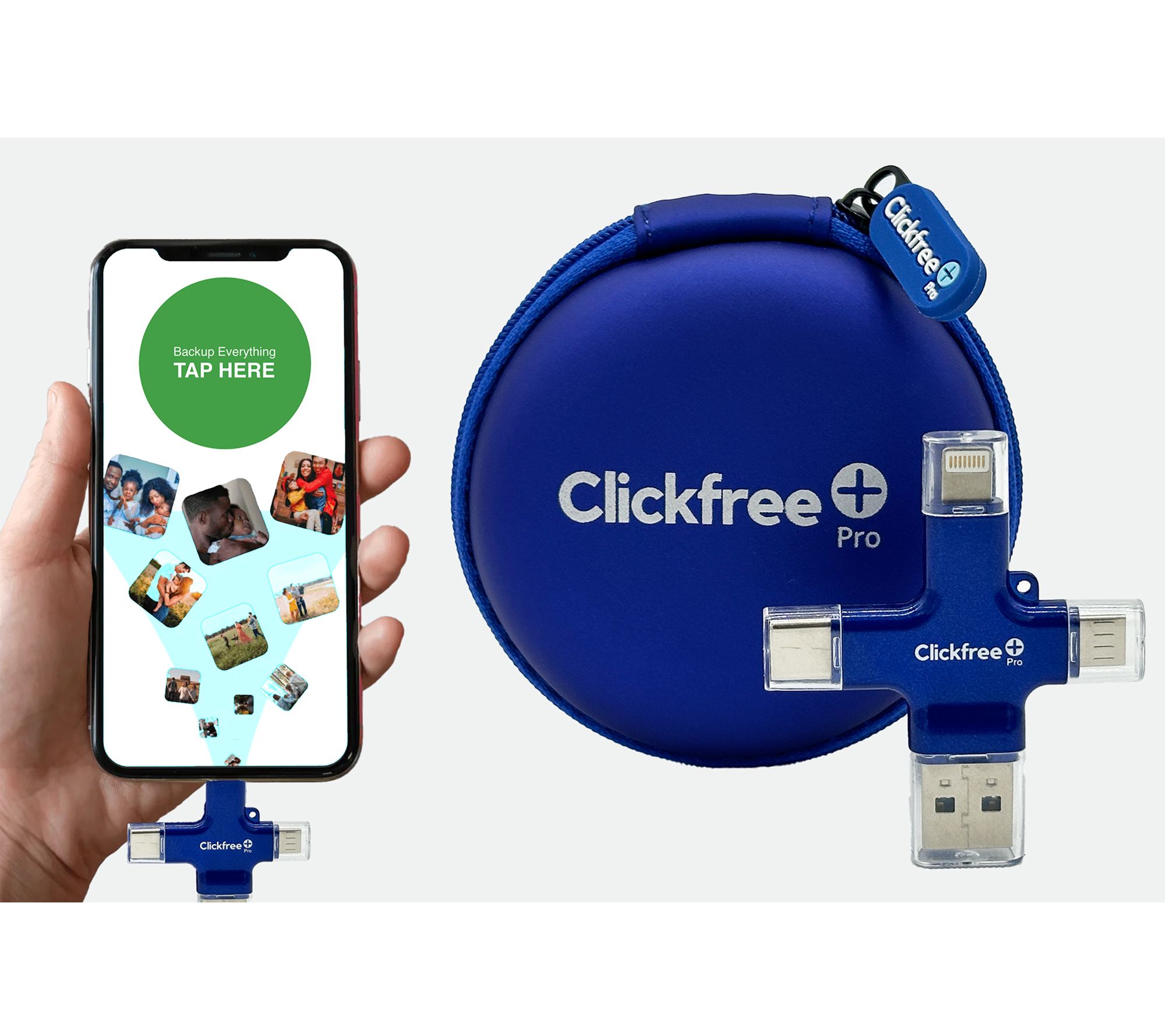 Clickfree Pro 64GB Photo and Video Storage Device with Travel Case
