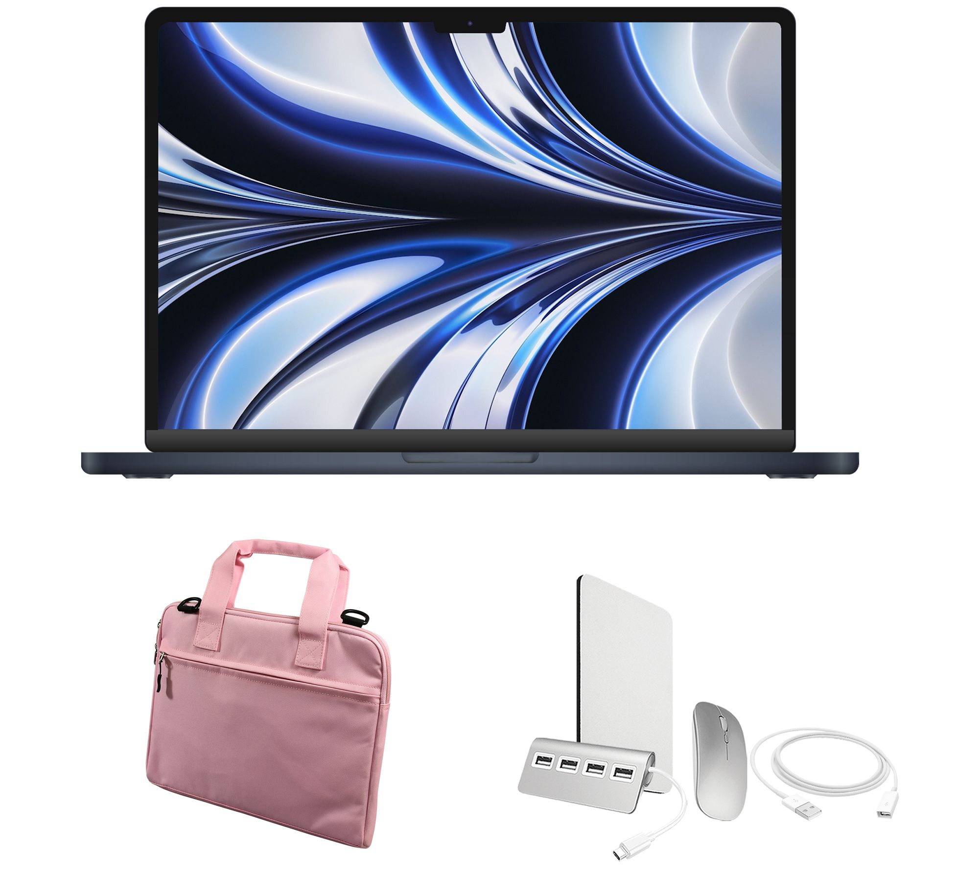 Apple Refurbished 2022 Macbook Air 13" M2 256GB Bundle