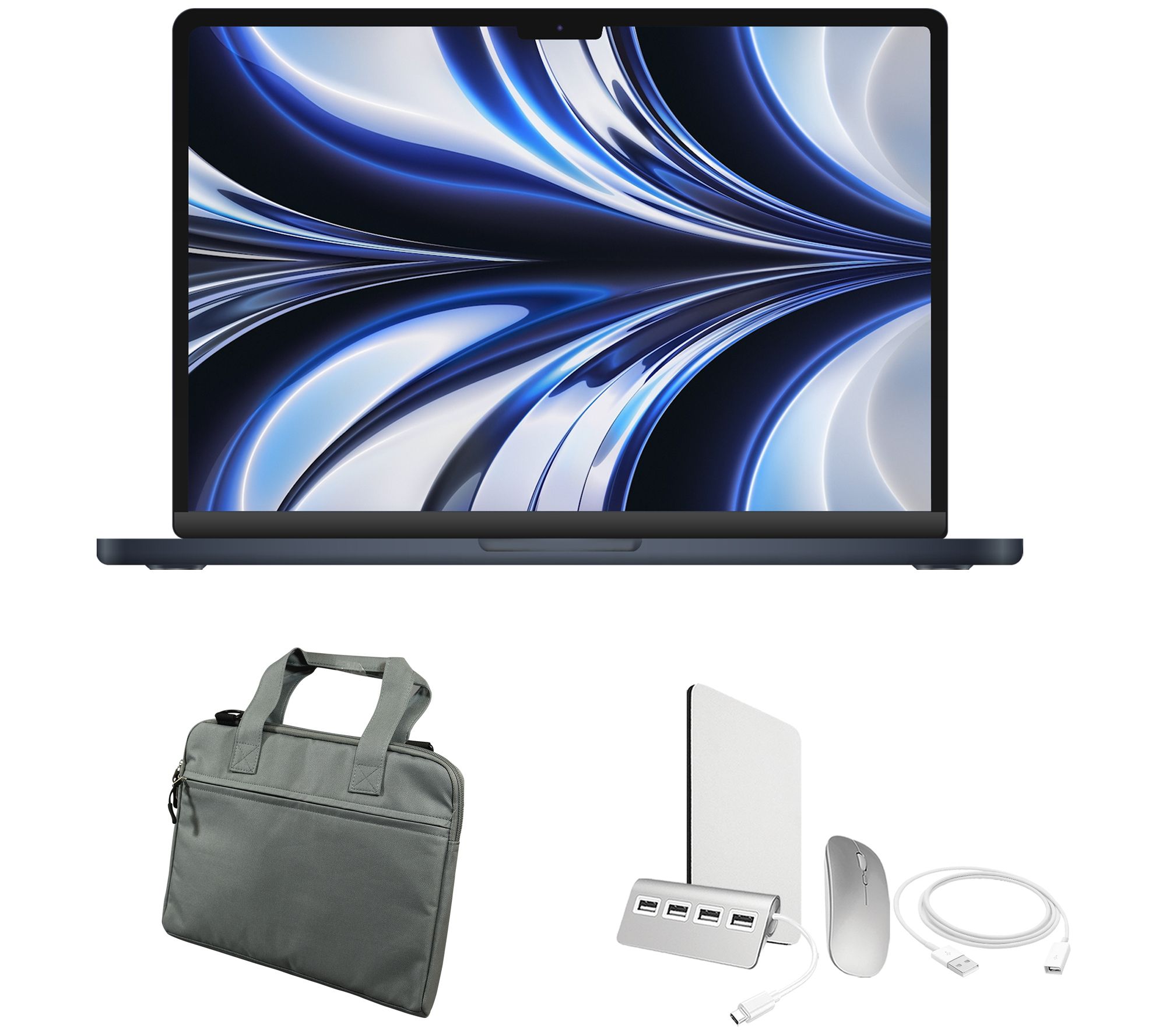 Apple Refurbished 2022 Macbook Air 13" M2 256GB Bundle