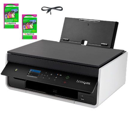 Lexmark All-in-One Printer with USB Cable and 4x6 Photo Paper - QVC.com