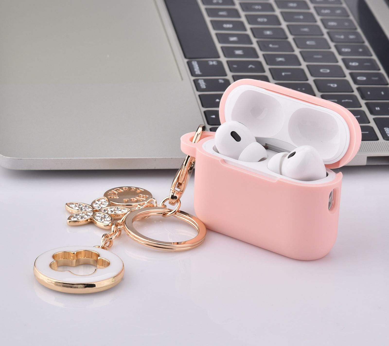 Worryfree Gadgets Case Compatible With Airpod Pro 2 Protective Cover With  Keychain - Bling Black : Target