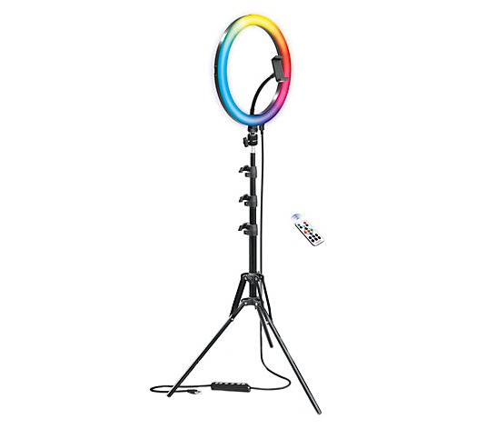 Bower RGB Selfie 12" Ring Light Studio Kit w/ Wireless Remote