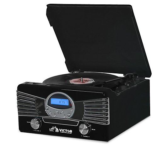 Victor Diner 7-In-1 Turntable Music Center