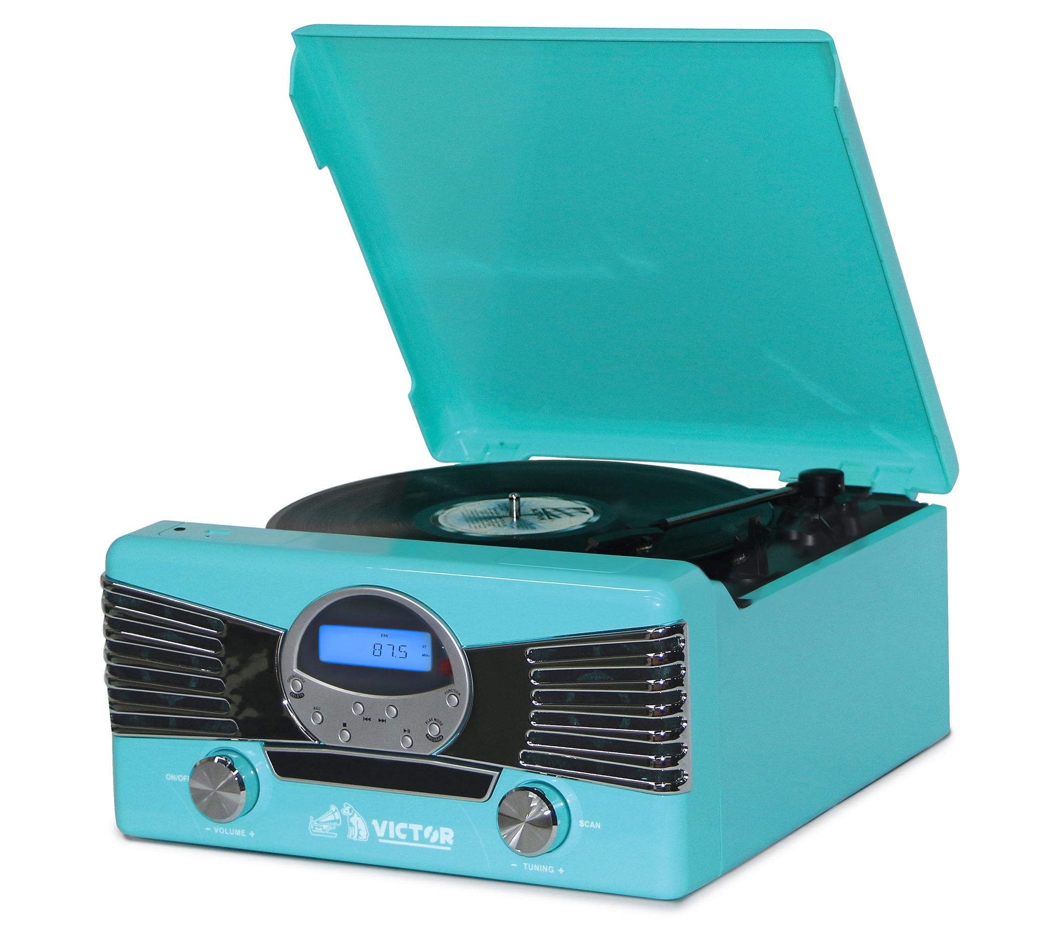 Victor Diner 7-In-1 Turntable Music Center