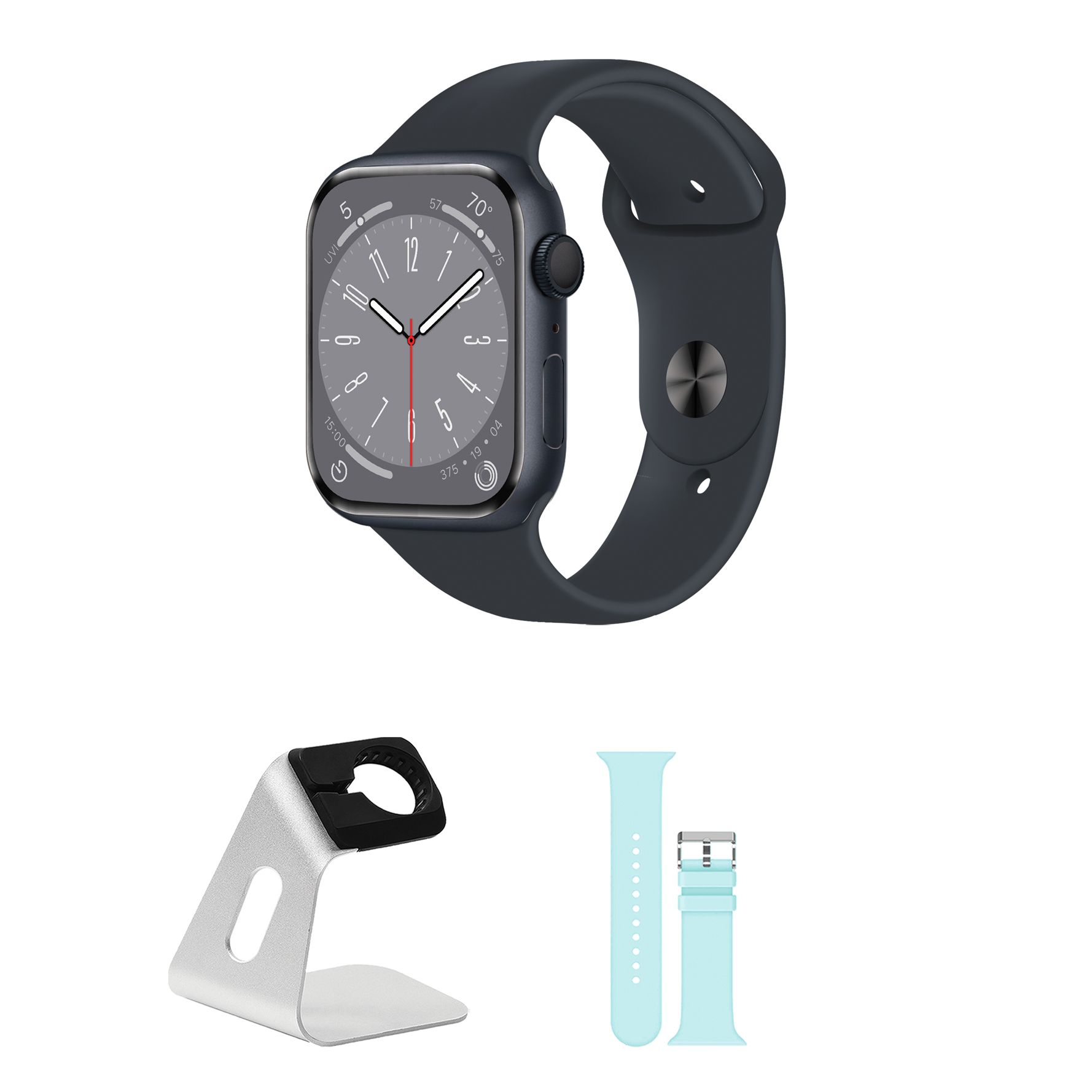 Refurbished Apple Watch Series 8 GPS 41mm M/L Bundle