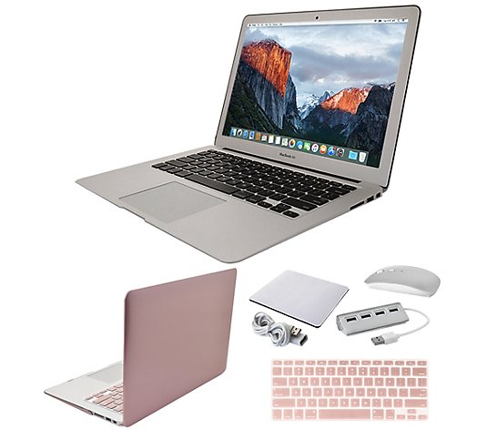 Apple MacBook Air 13" Laptop with Clip Case, Wireless Mouse and Accessories