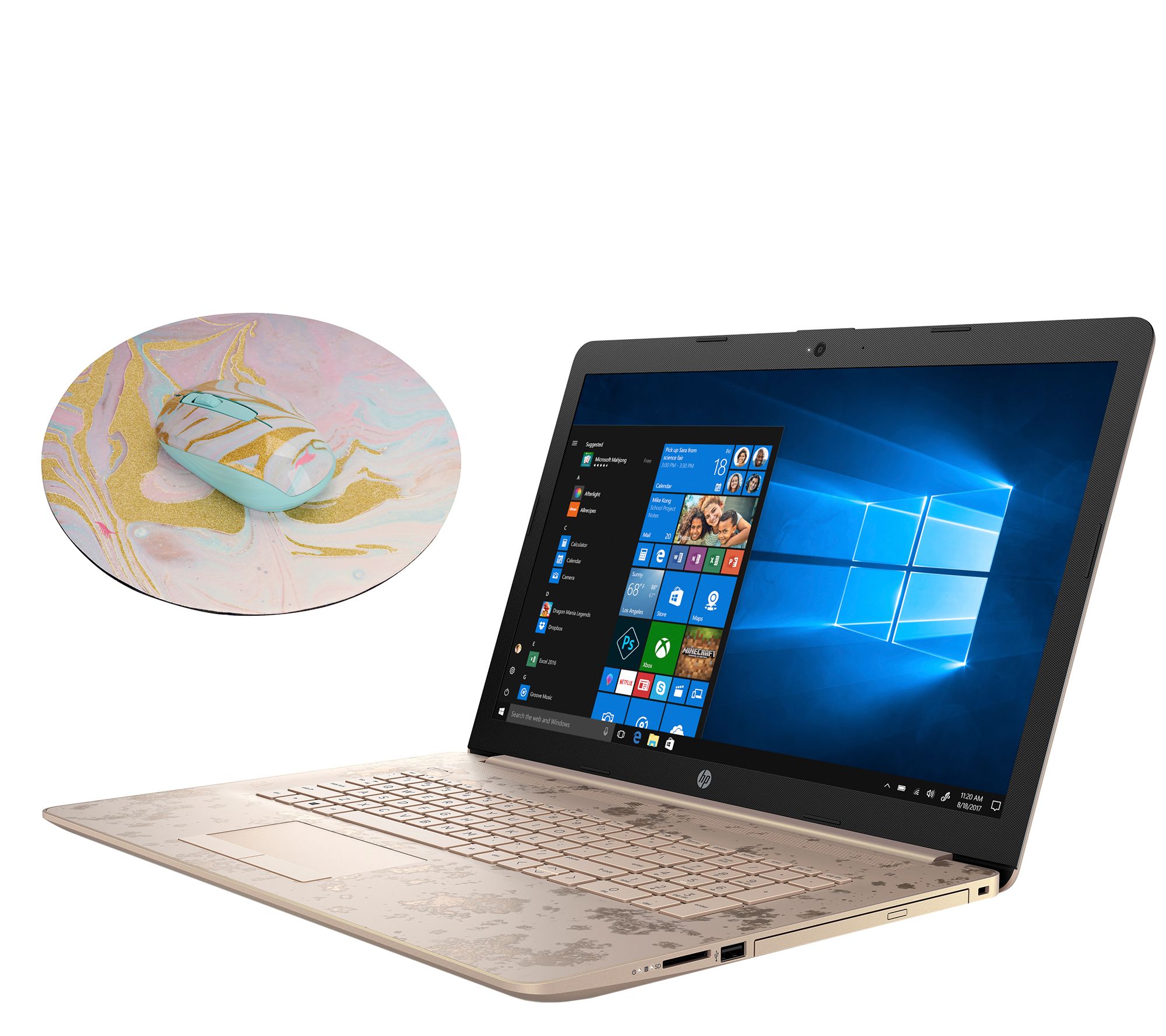  HP 17" Touch Laptop Intel Core i3 8GB RAM 1TB HDD with Office 365 - E232705