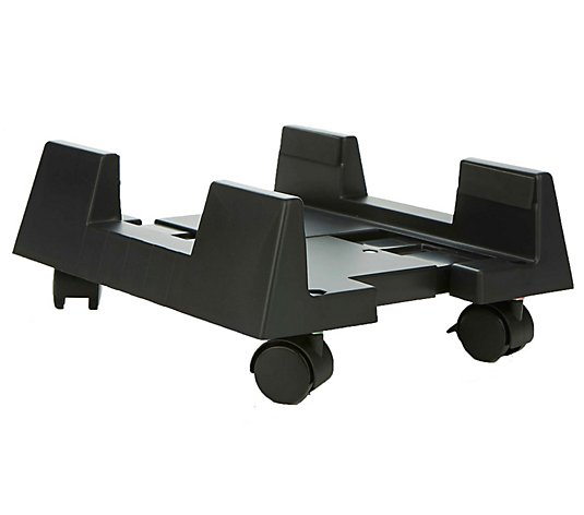 Mind Reader Adjustable Mobile CPU Stand with Locking Wheels