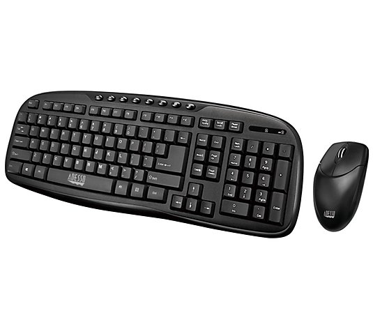 Adesso 2.4 GHz Wireless Desktop Keyboard and Mouse Combo