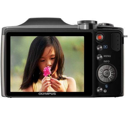 Olympus 16MP Digital Camera with 24X Zoom, 3