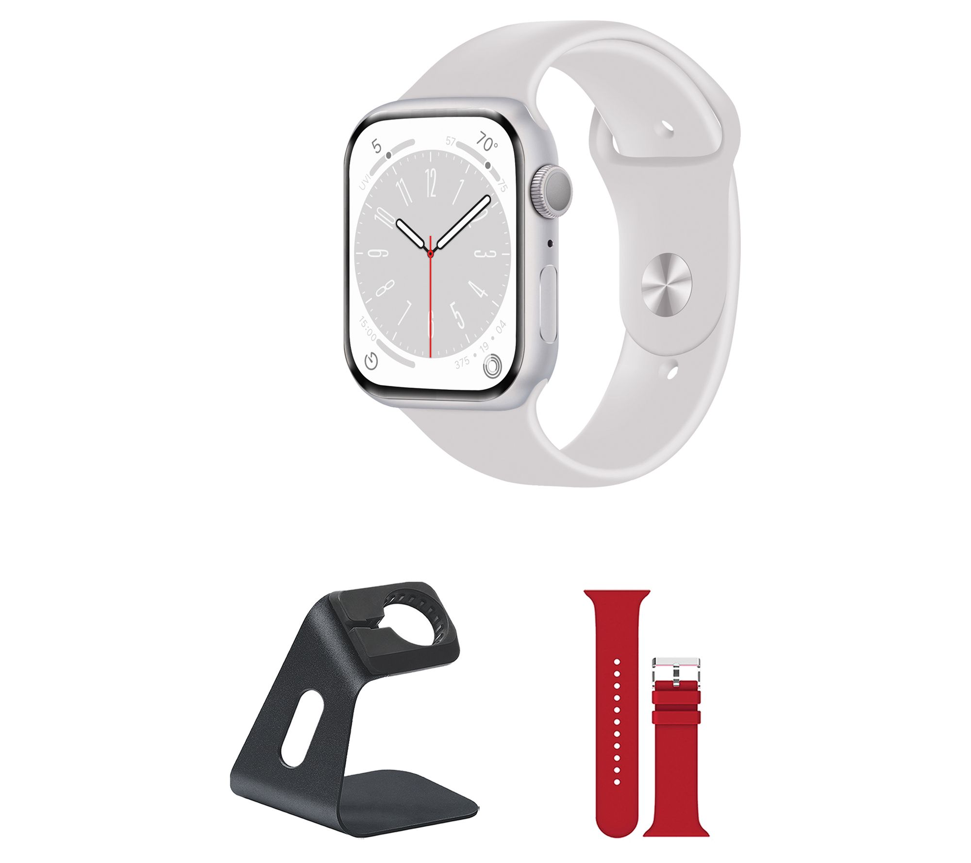 Refurbished Apple Watch Series 8 GPS 45mm S/M Bundle