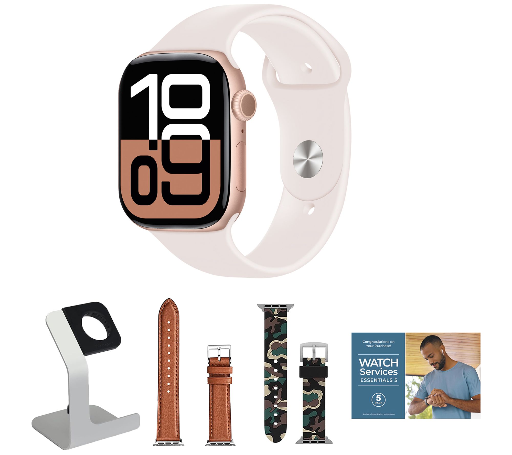 Apple Watch Series 10 42mm M/L GPS Smartwatch w/ Accessories