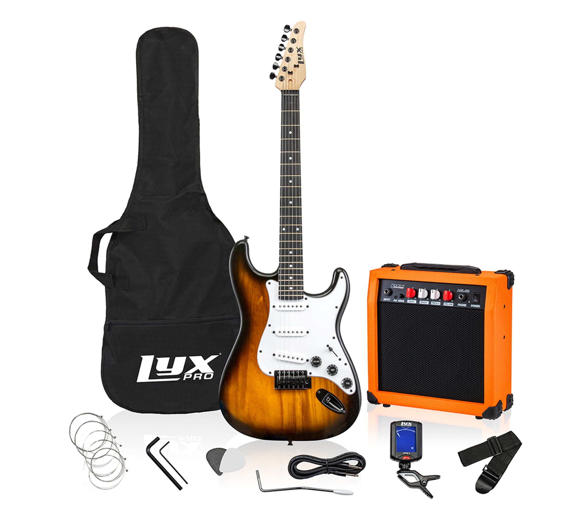 LyxPro 39" Electric Stratocaster Guitar & Starter Kit