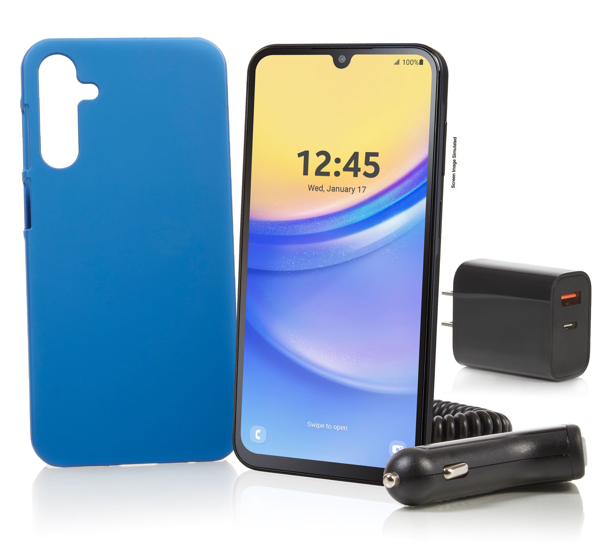 Tracfone 6.5" Samsung Galaxy A15 5G, 1500 Talk/Text/Data w/ Accessories