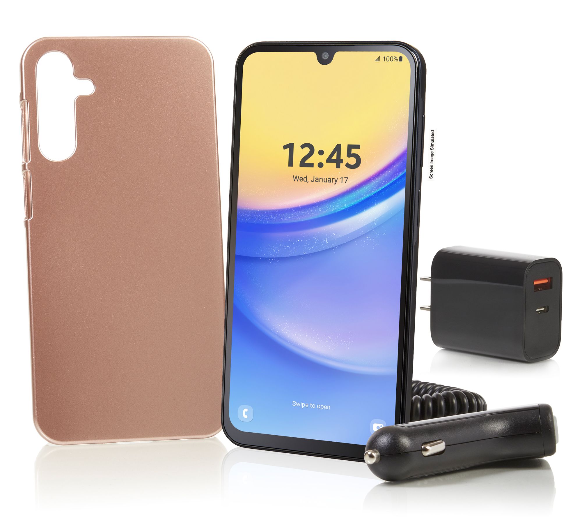 Tracfone 6.5" Samsung Galaxy A15 5G, 1500 Talk/Text/Data w/ Accessories
