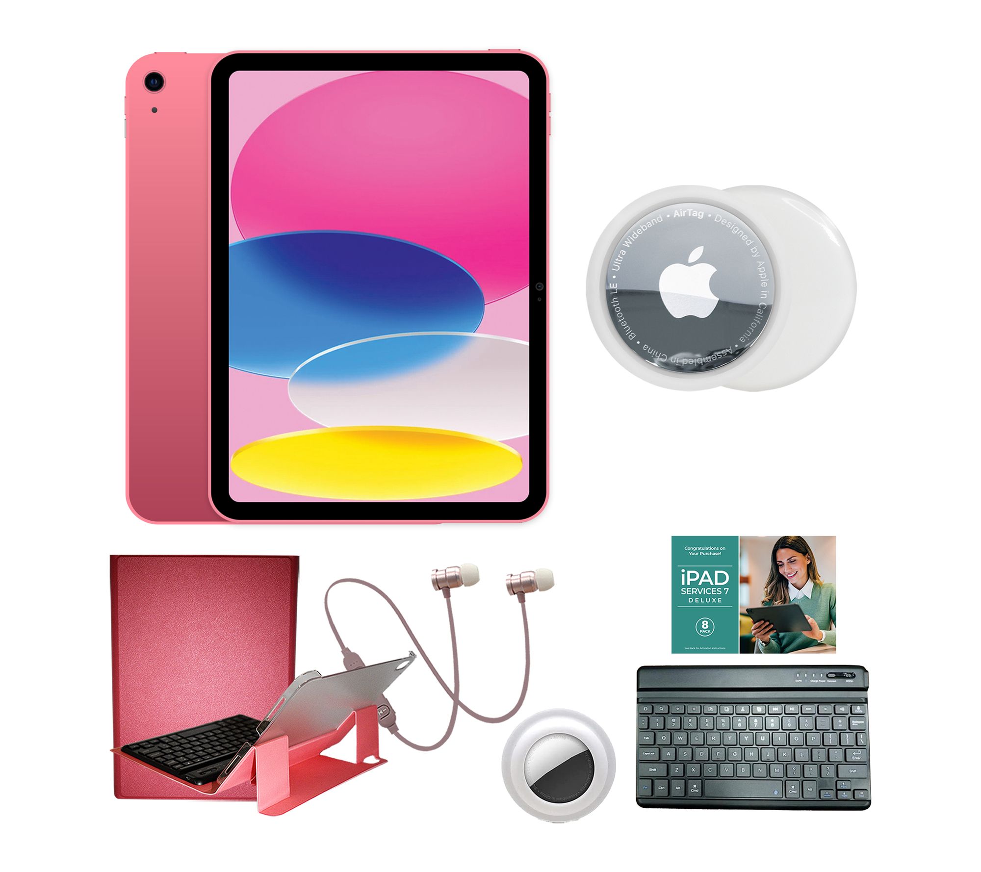 Apple iPad 11" A16 Wi-Fi 256GB with Keyboard, Airtag & Accs.