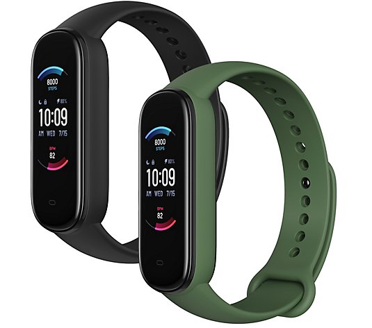 Amazfit Band 5 2-Pack Health and Fitness Tracker with Alexa