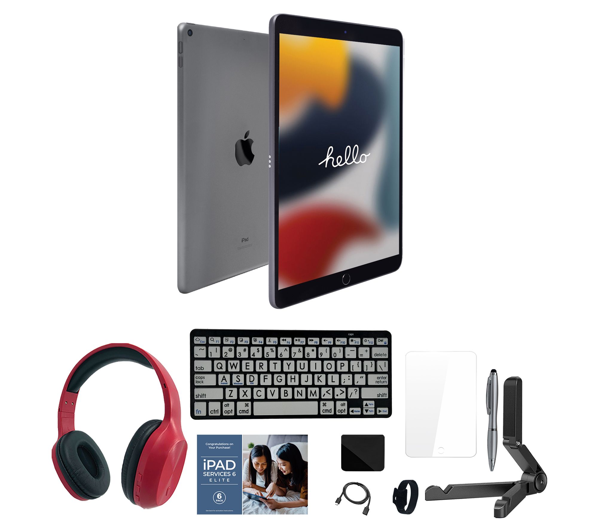 Apple iPad 10.2" Gen 9 64GB with Large Print Keyboard