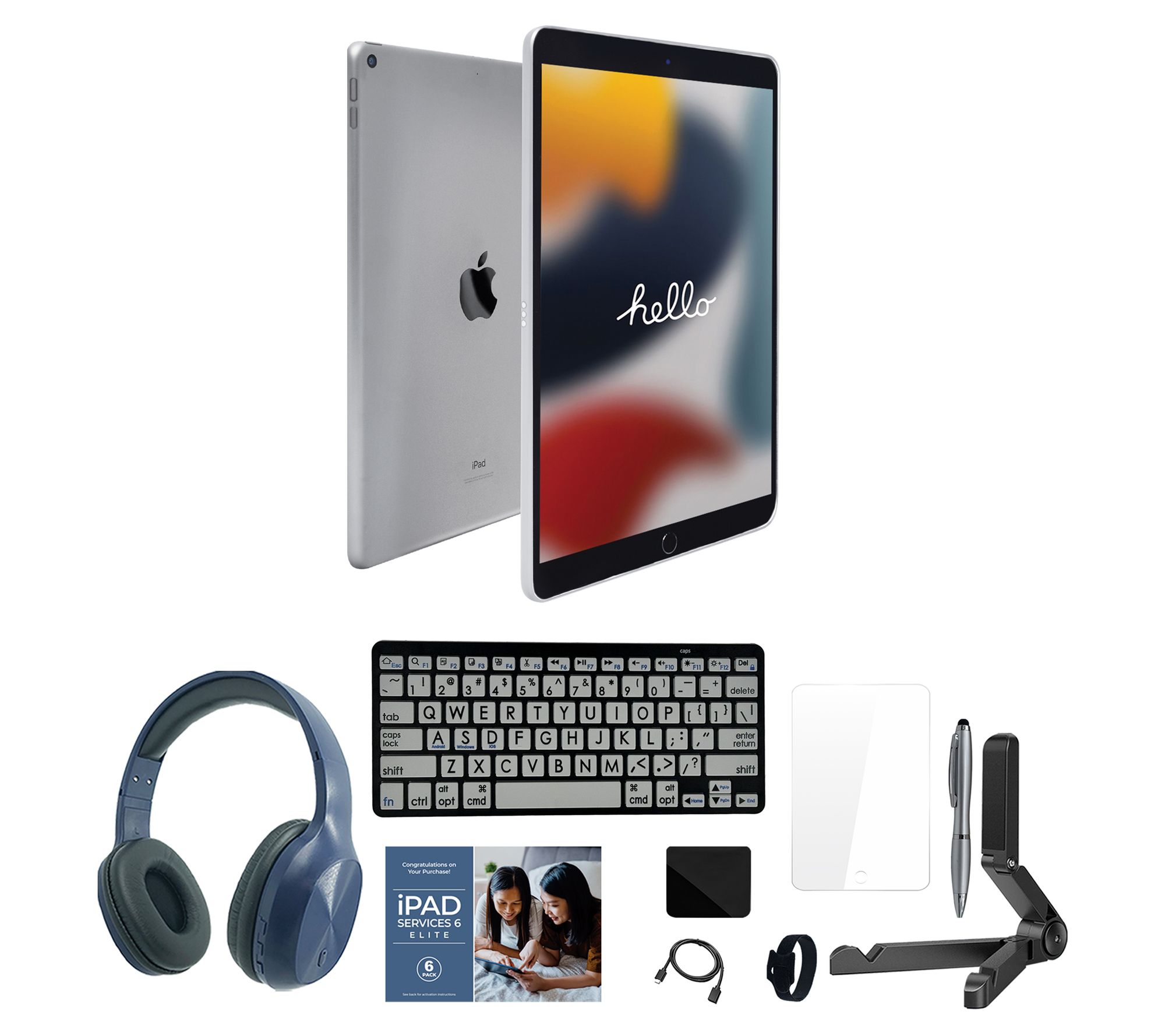 Apple iPad 10.2" Gen 9 64GB with Large Print Keyboard