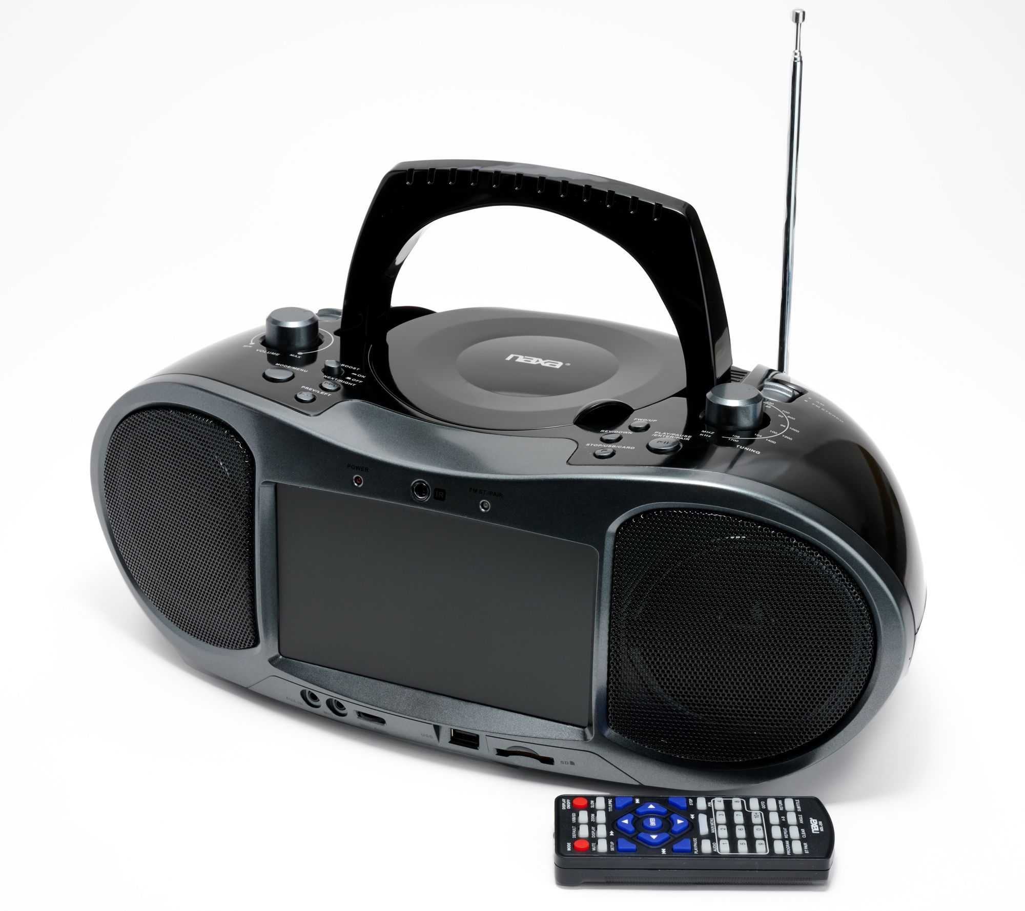 Dolphin Retrobox RTX-10 Bluetooth Speakers with FM Radio, USB Drive, RED