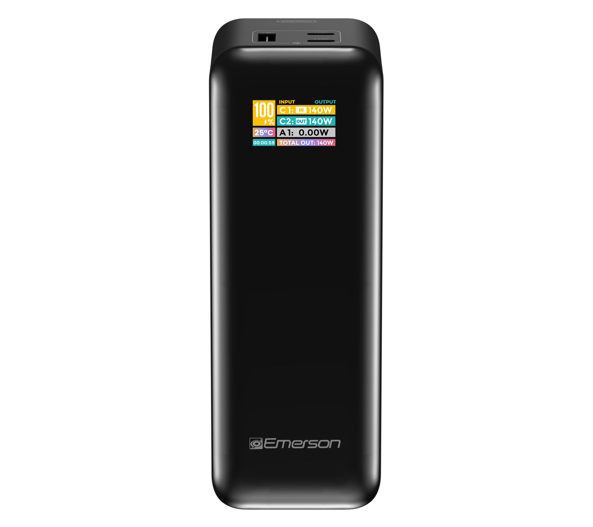 Emerson Power Bank 27,000mAh w/ PD 140W & Digital Display