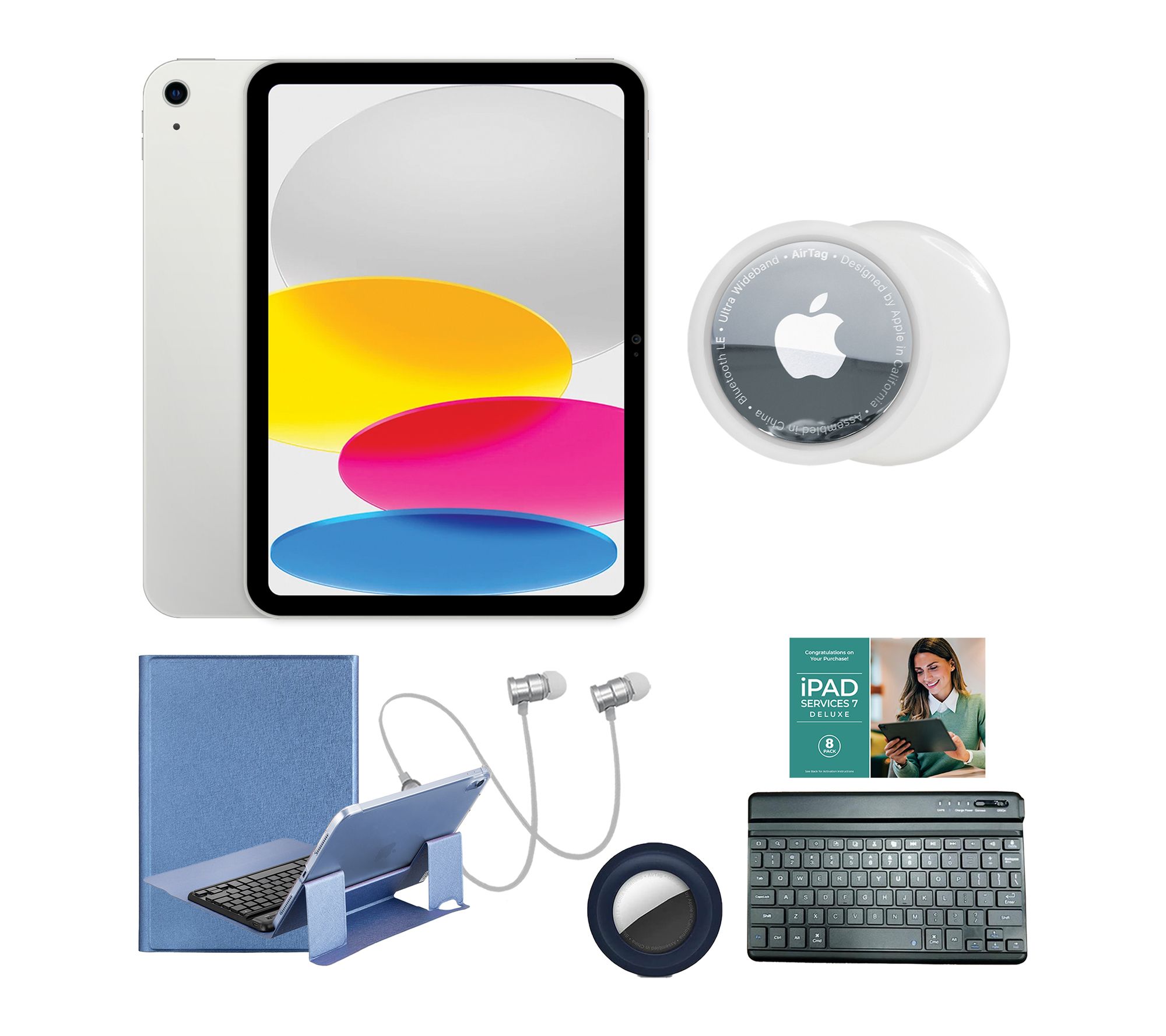  Apple iPad 11" A16 Wi-Fi 512GB with Keyboard, Airtag & Accs.