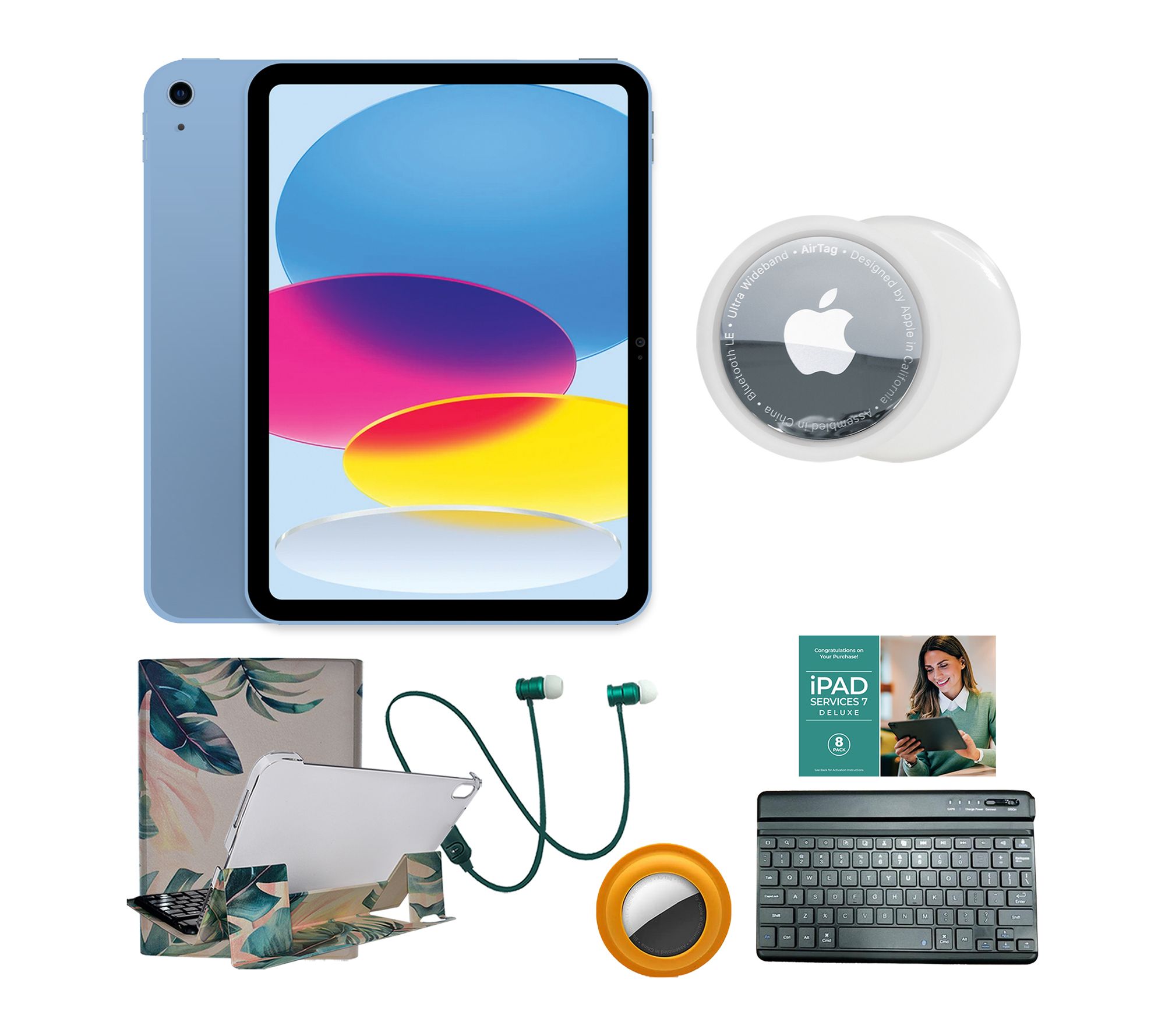 Apple iPad 11" A16 Wi-Fi 512GB with Keyboard, Airtag & Accs.