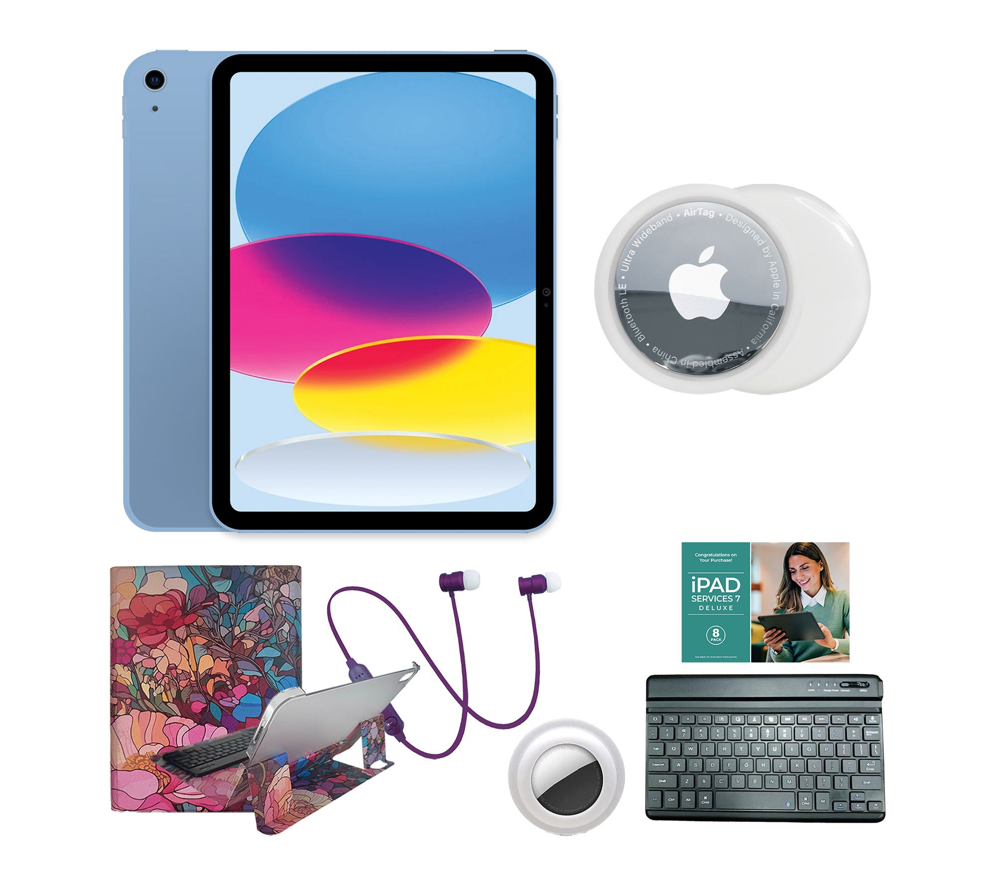 Apple iPad 11" A16 Wi-Fi 512GB with Keyboard, Airtag & Accs.