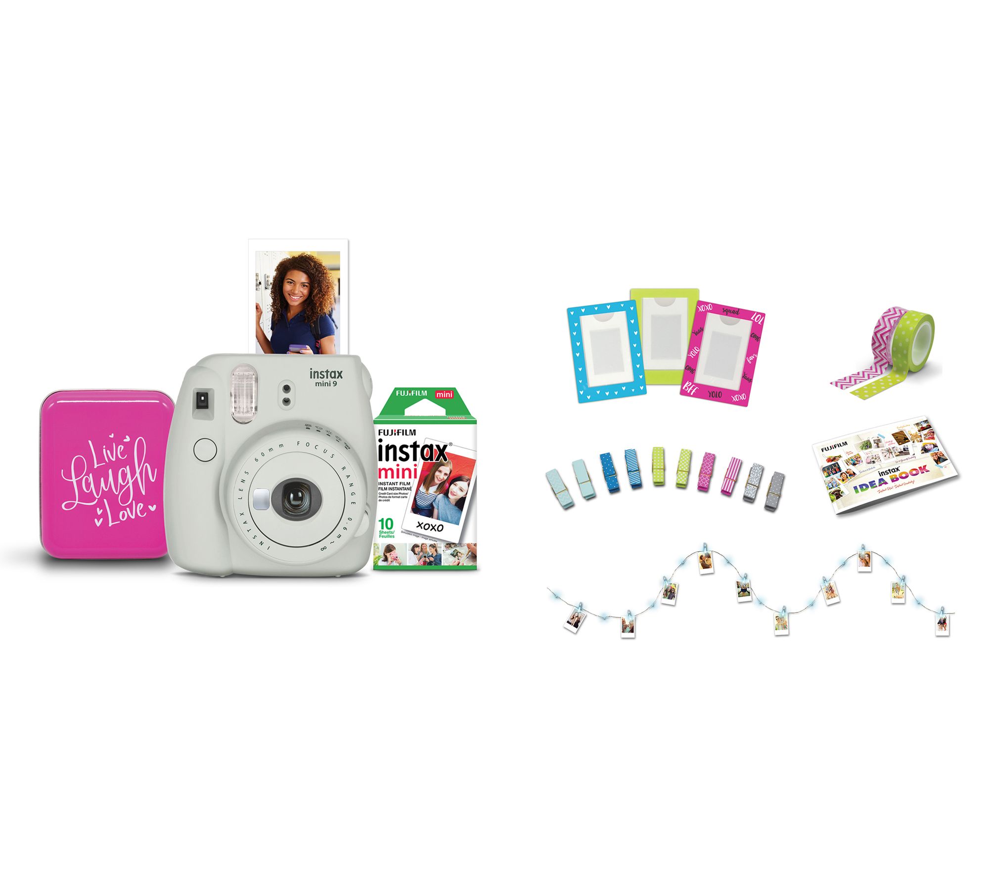 Fujifilm Instax Mini 9 Instant Print Camera and Accessories - QVC.com