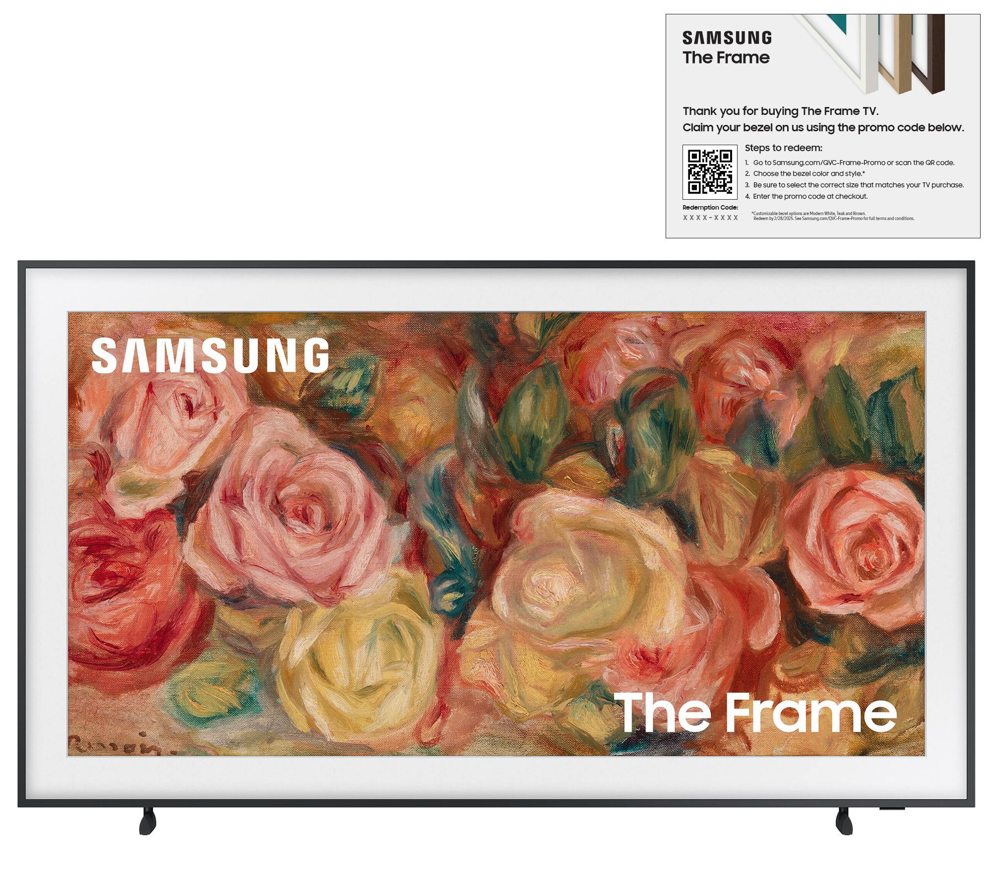 Samsung 2024 43" Frame 4K QLED w/ 2yr Warranty & Bezel Voucher